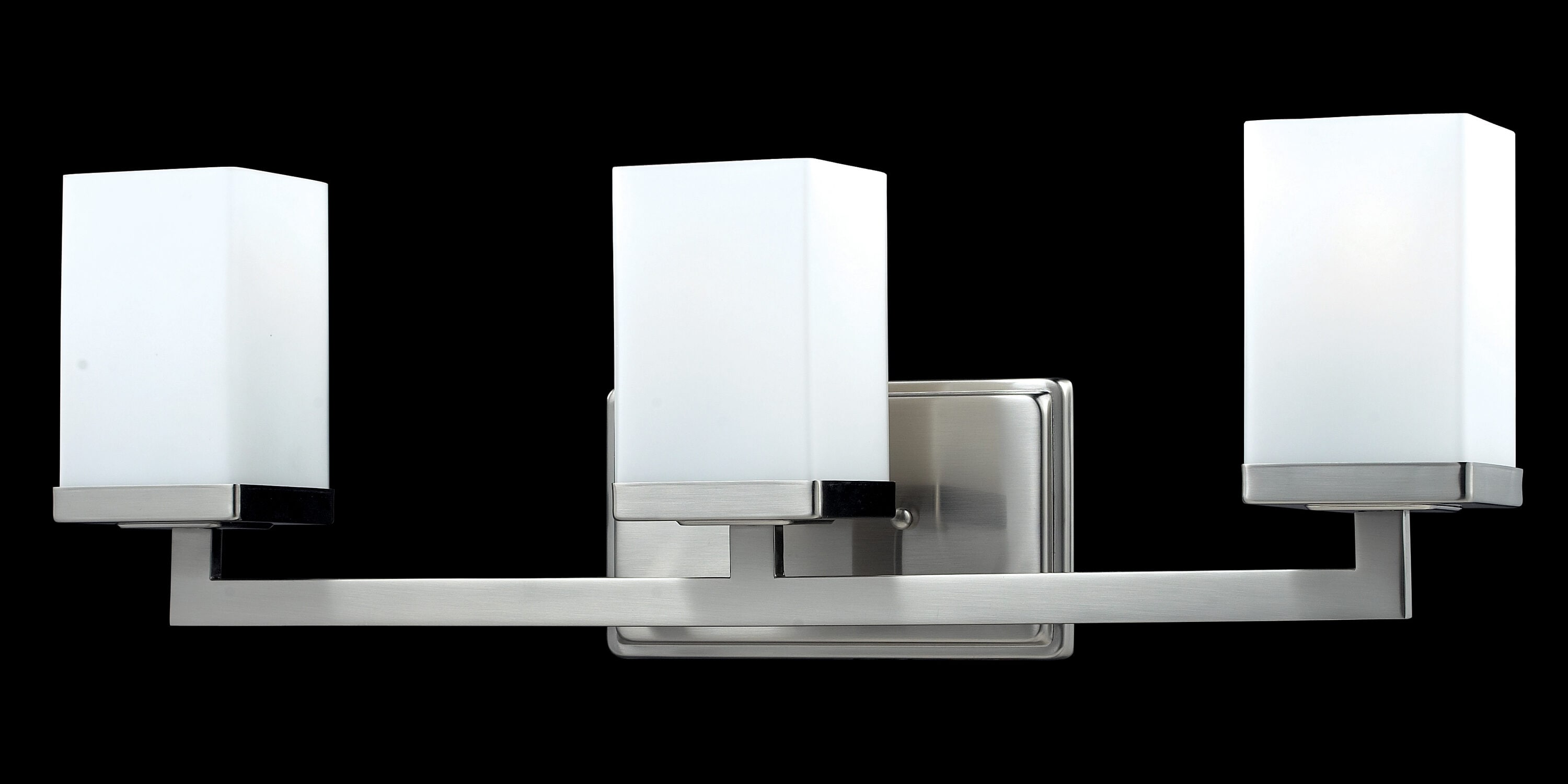 Z-Lite 1900-3V Tidal 23.25-in 3 -Light Brushed Nickel Modern/contemporary Vanity light