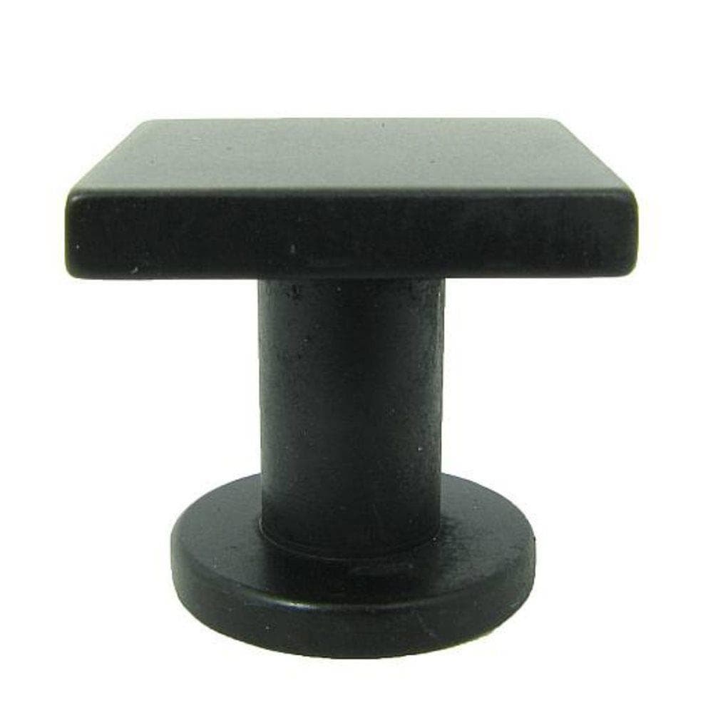 Oil Rubbed Bronze Square Cabinet Knob with Mounting Hardware