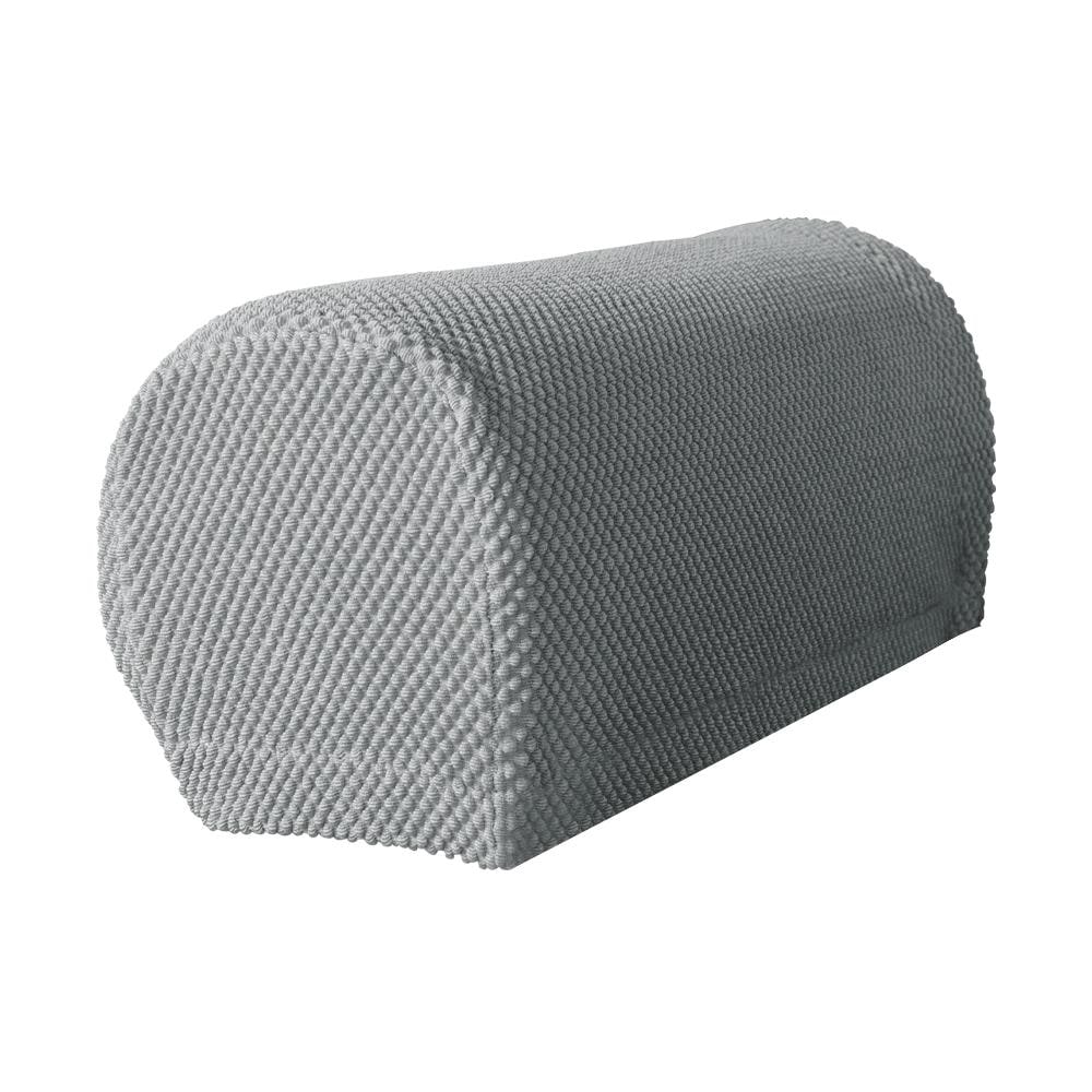 Subrtex SBTJFST011 Textured raised dot Light Gray Jacquard Sofa Slipcover 21-in W x 11-in H x 8-in D