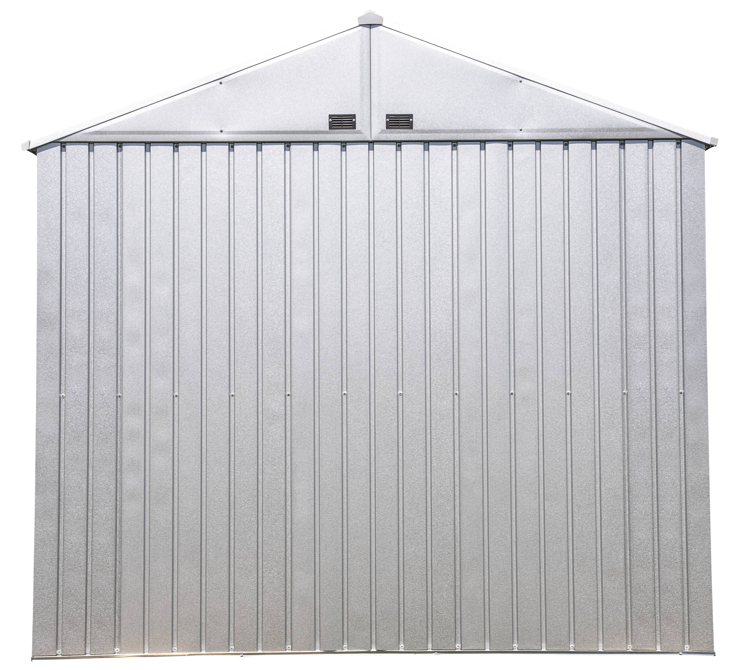 Elite 10' x 8' Silver Galvalume Steel Storage Shed