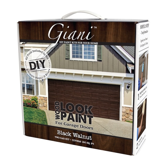 Giani Wood Look Garage Door Satin Black, How To Paint A White Garage Door Black