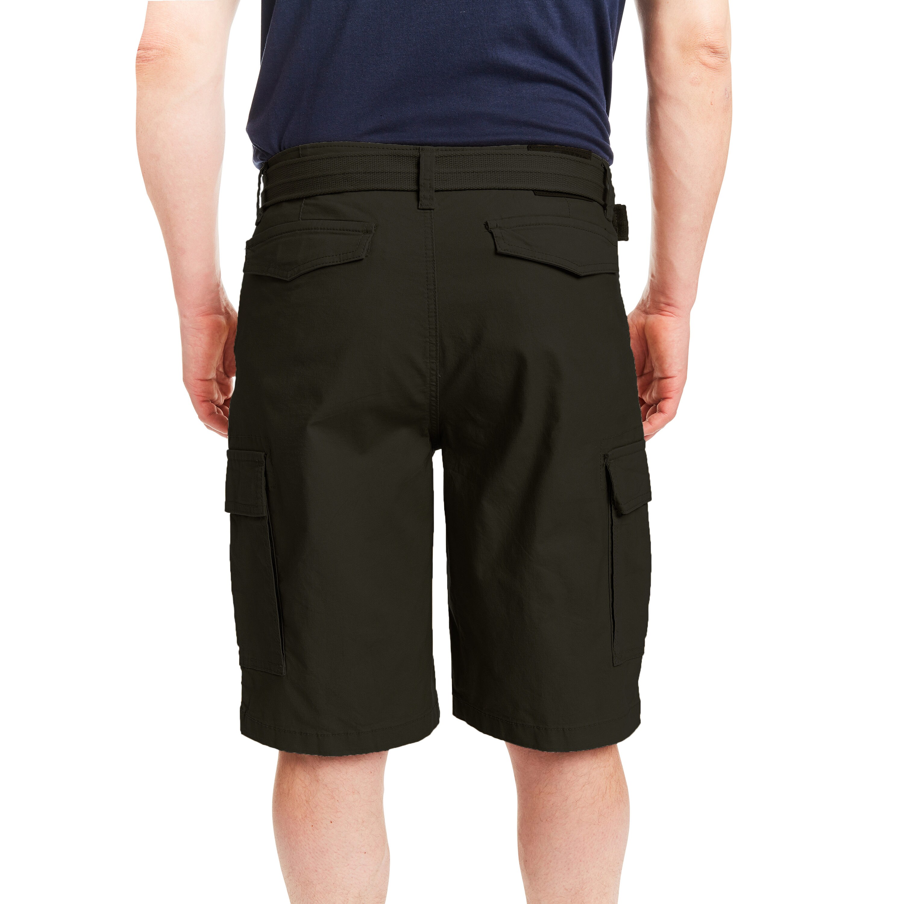 Smith's Workwear Men's Black Canvas Cargo Shorts (36) in the Shorts ...