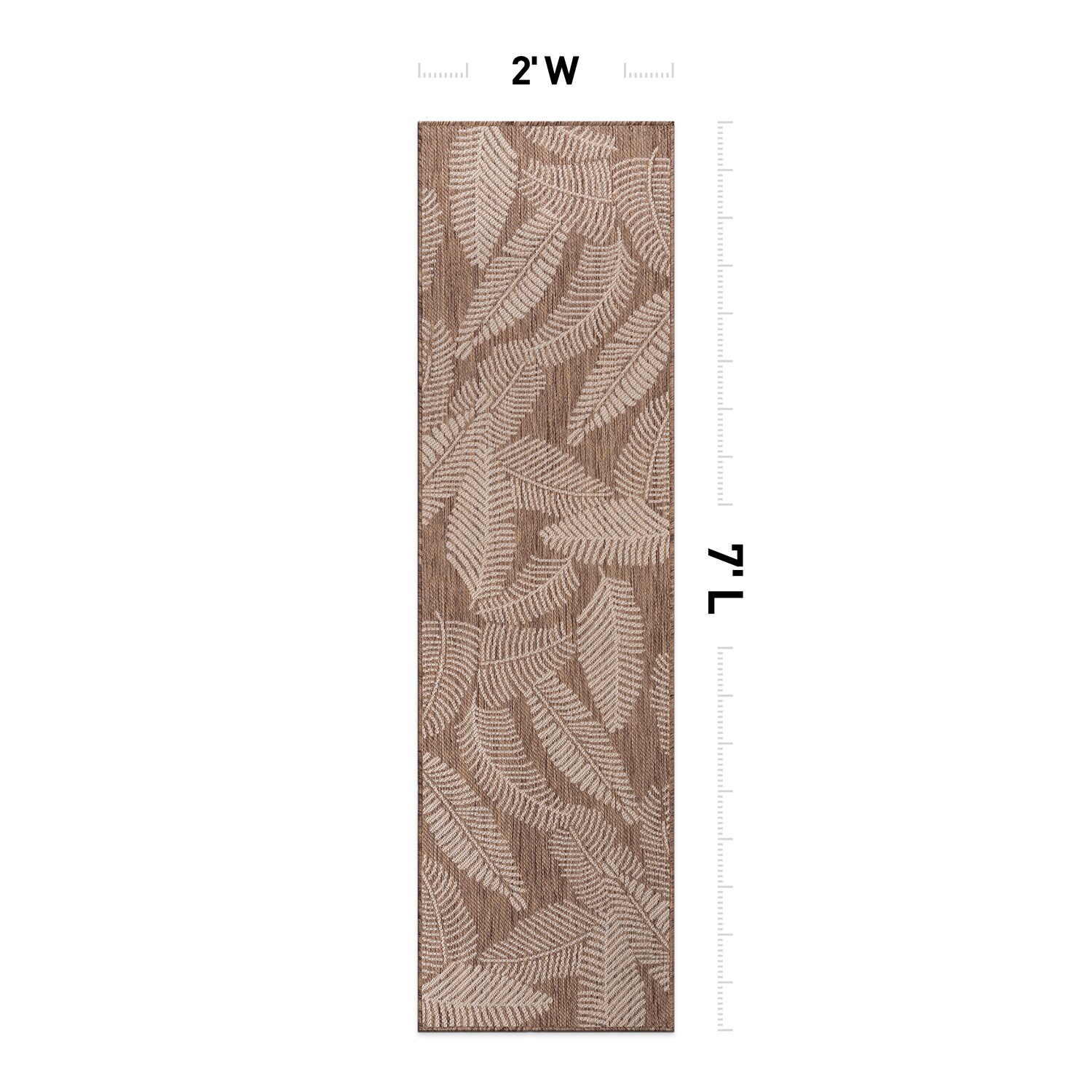 World Rug Gallery 114BROWN2X7 rugs - View #3