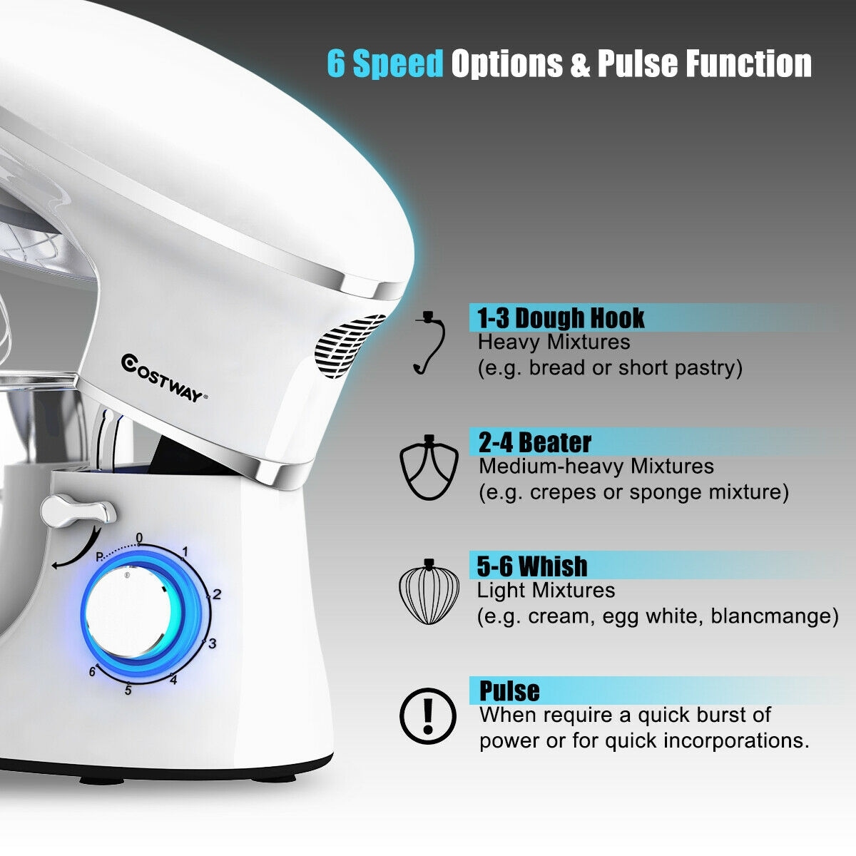 Costway CSHY000757 Stand-Mixers - View #7