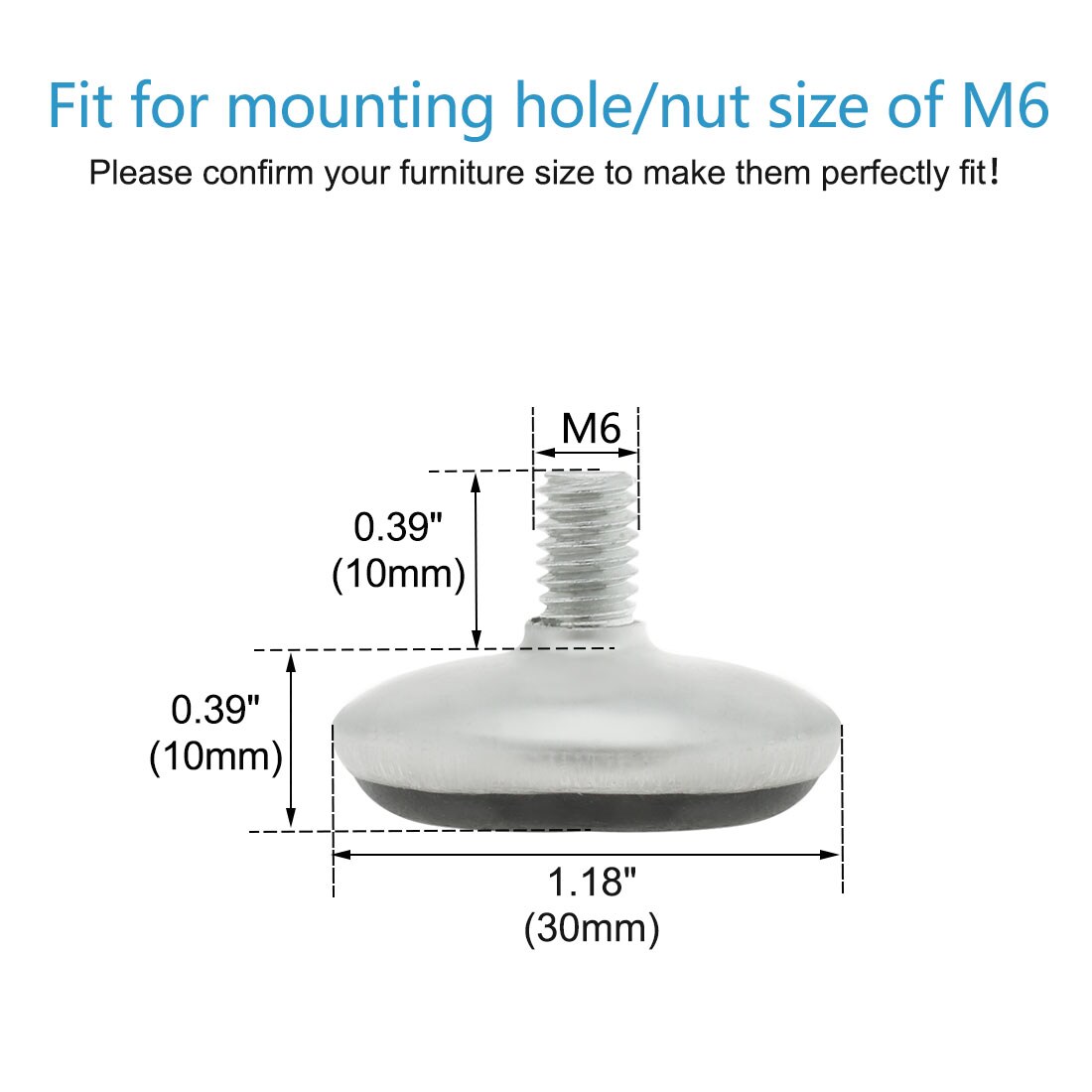 Unique Bargains S26041800UX3268 Table-Leg-Hardware - View #2