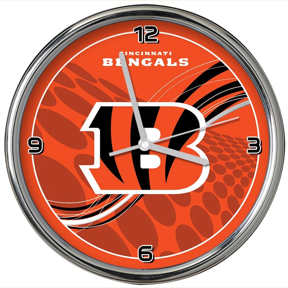 Official NFL 12 Football Team Chrome Wall Clock