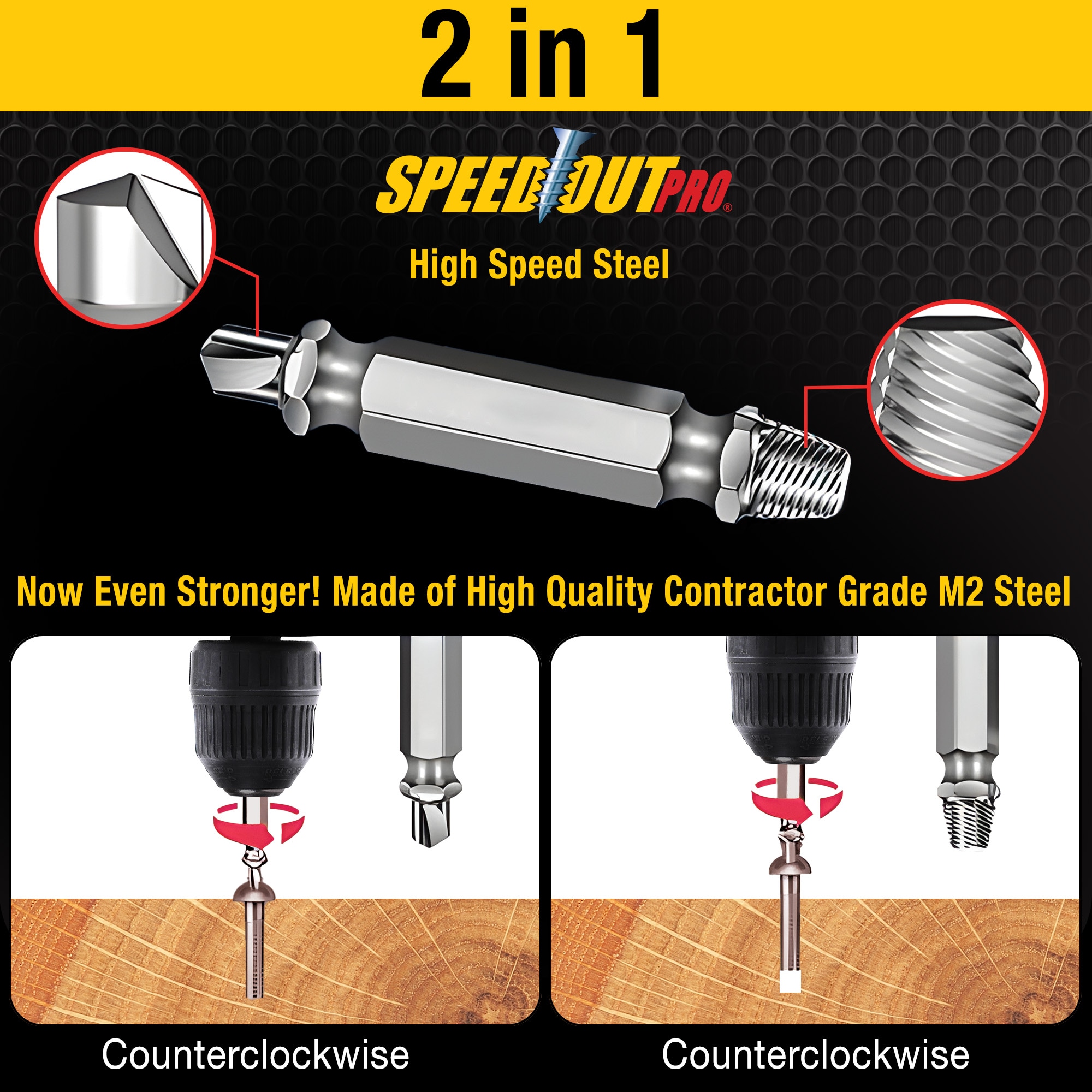 SpeedOut Steel Double-ended 2-in Screw Extractor VMG01 at Lowes.com