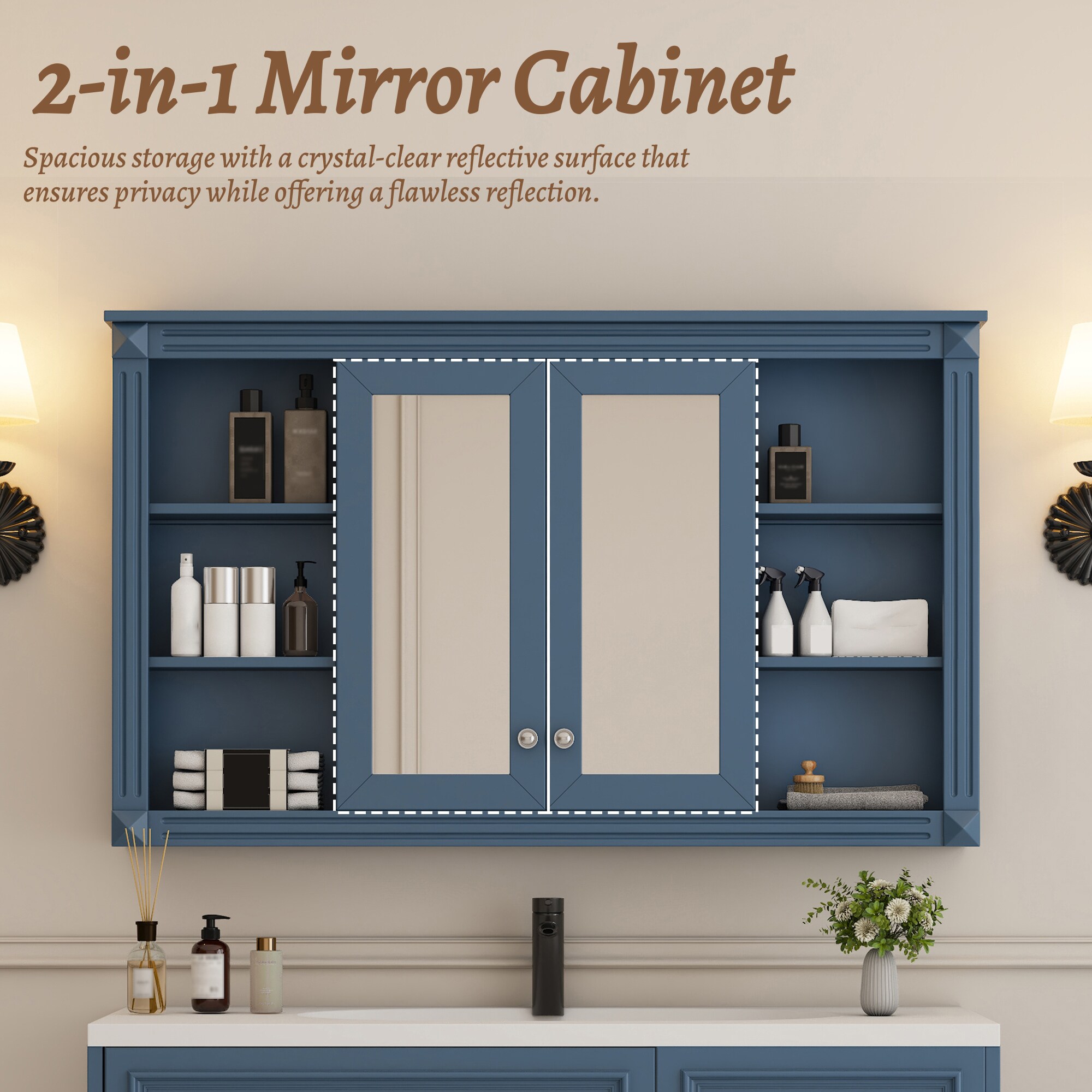 GDFStudio 364937 Bathroom-Wall-Cabinets - View #5