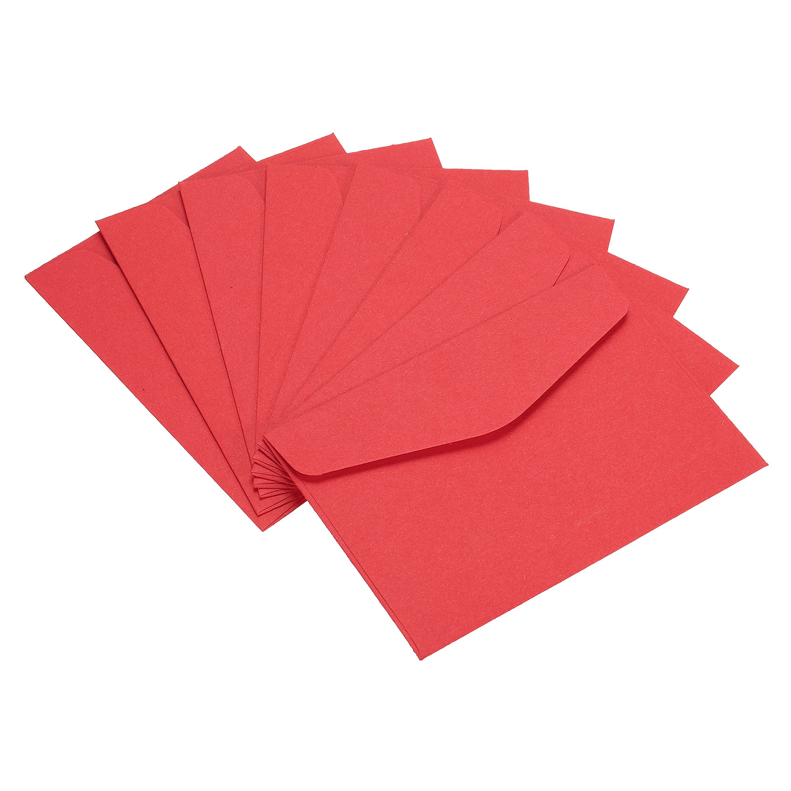 PATIKIL Mini Envelopes 60pcs 4.5 x 3.2 Inch Paper Blank Small Items Storage Business Card Holder for Greeting Note Party Red