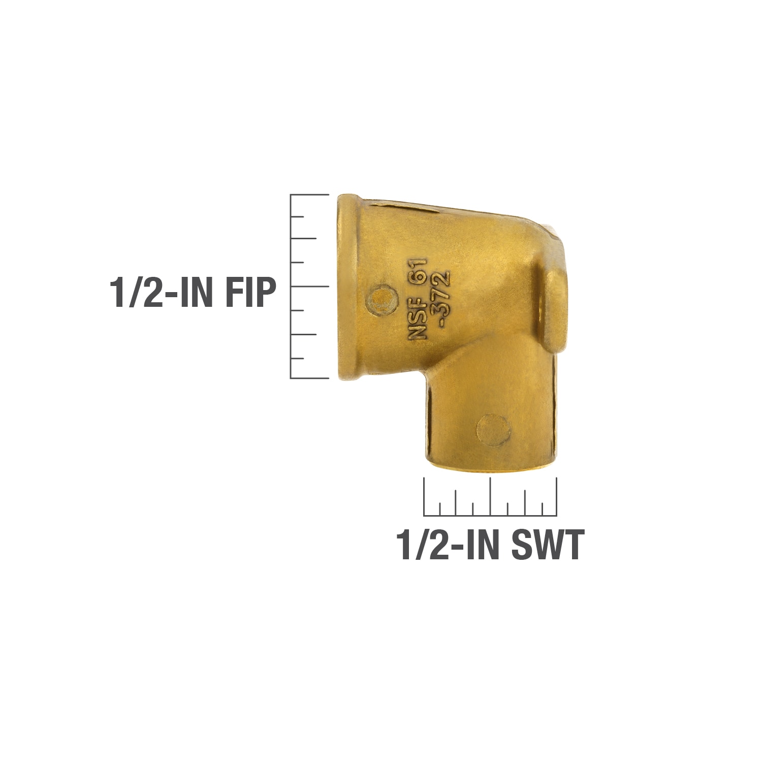 1/2” NPT 90° Elbow Inlet l Aquor Water Systems