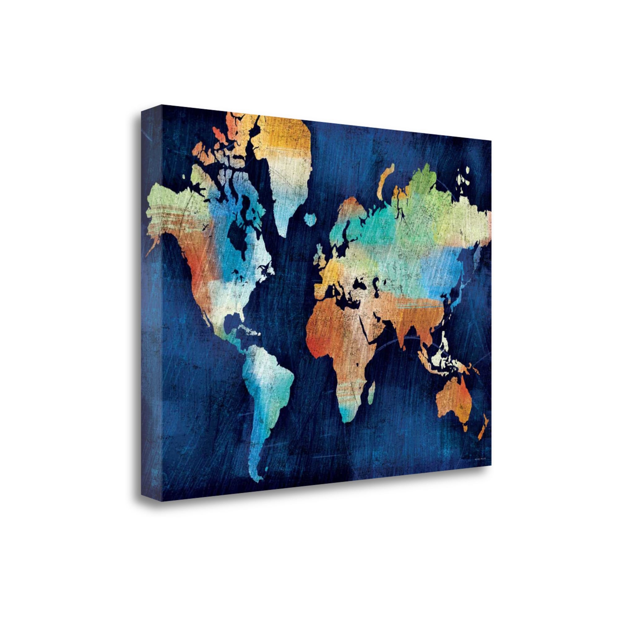 Tangletown Fine Art WA615938-2921C Seasons Change Michael Mullan 21-in H x 29-in W Maps Print on Canvas