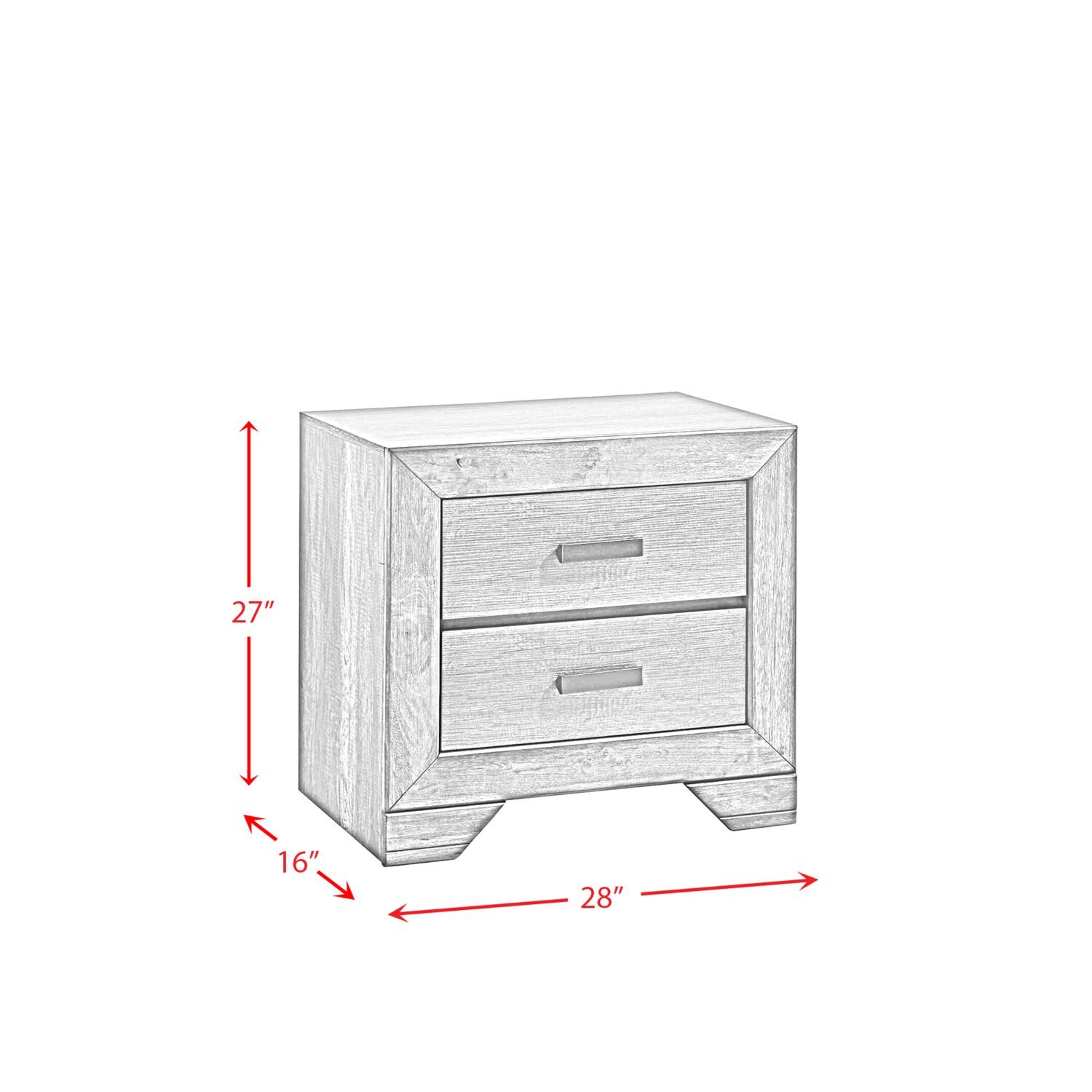 Hanover Grey, Light Queen Bedroom Set in the Bedroom Sets