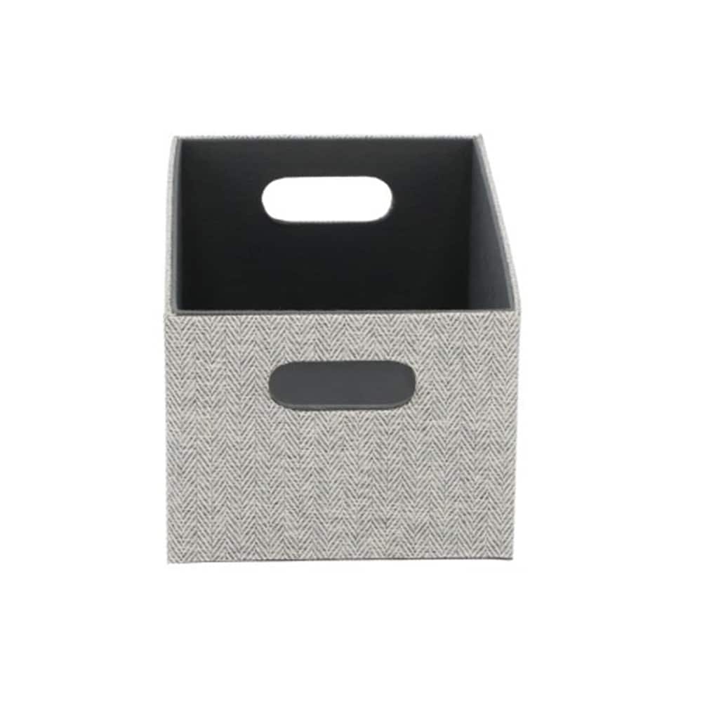 allen + roth FSI-XS-GR ( 7-in W x 5.5-in H x 10.75-in D ) Gray Fabric Bin