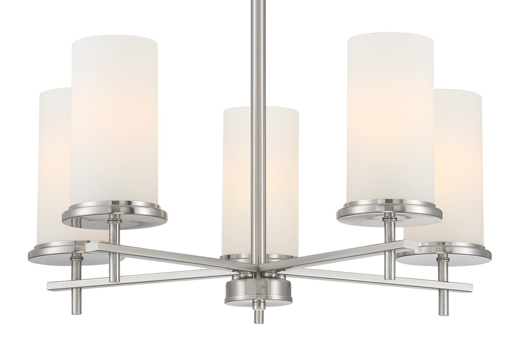 Cascadia Monrovia 5-Light Brushed Nickel Transitional Chandelier