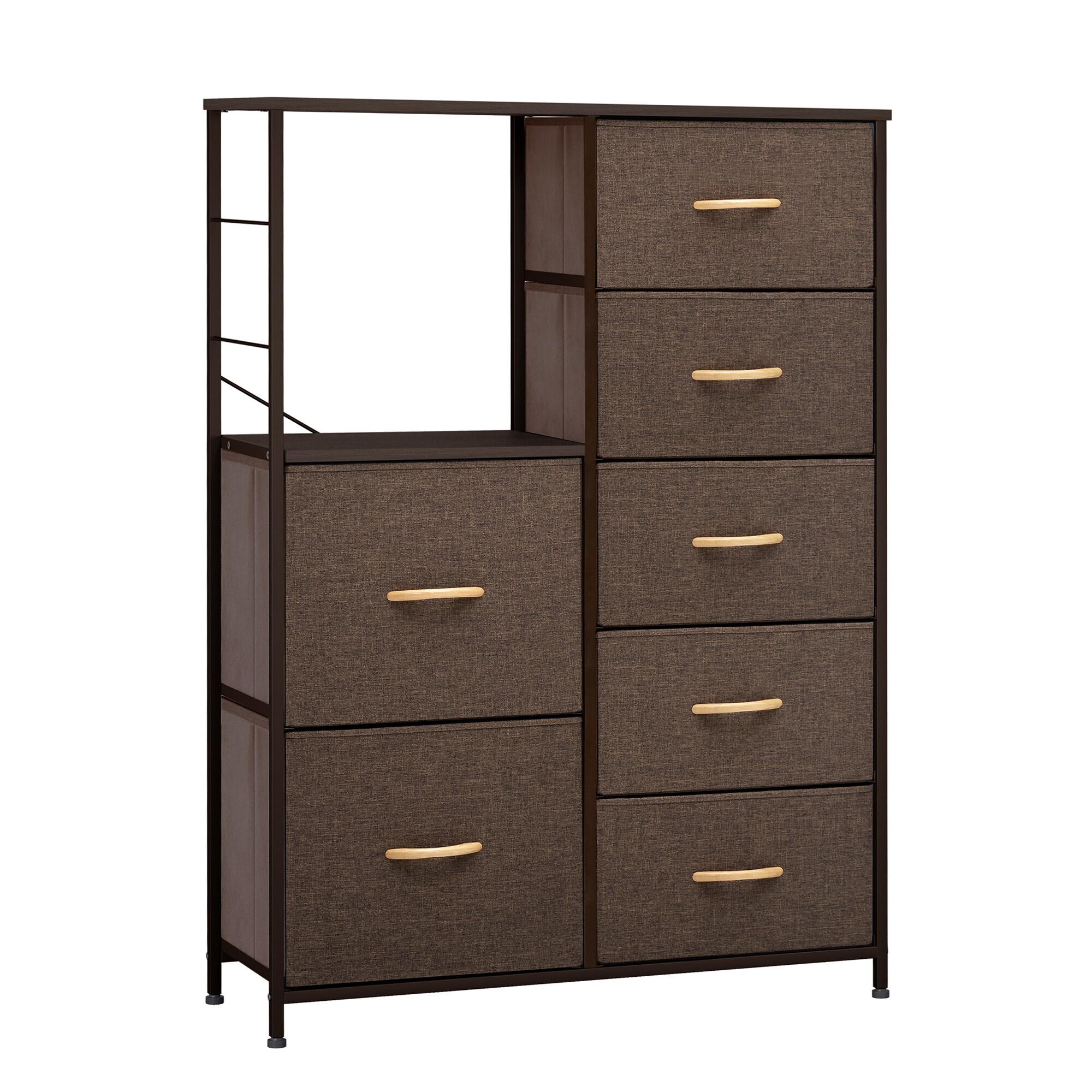 7 Drawer Fabric Dresser Storage Tower Organizer Unit for Bedroom Closet  Entryway
