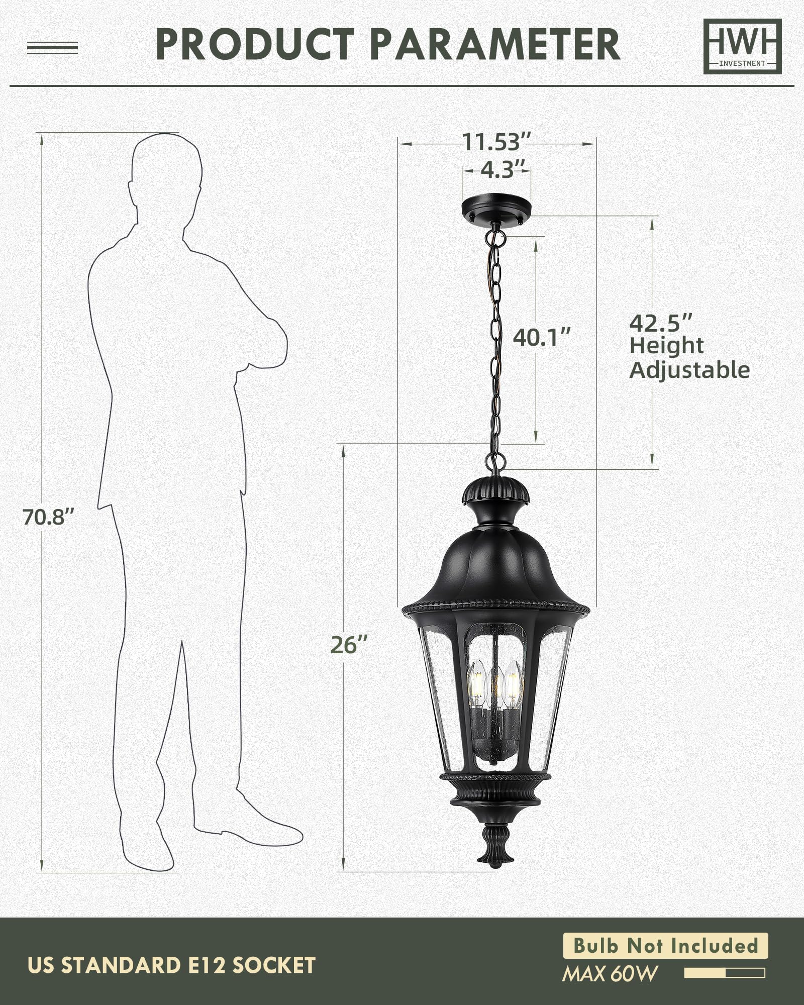LTMATE LS5HW90H-L BK Pendant-Lights - View #2