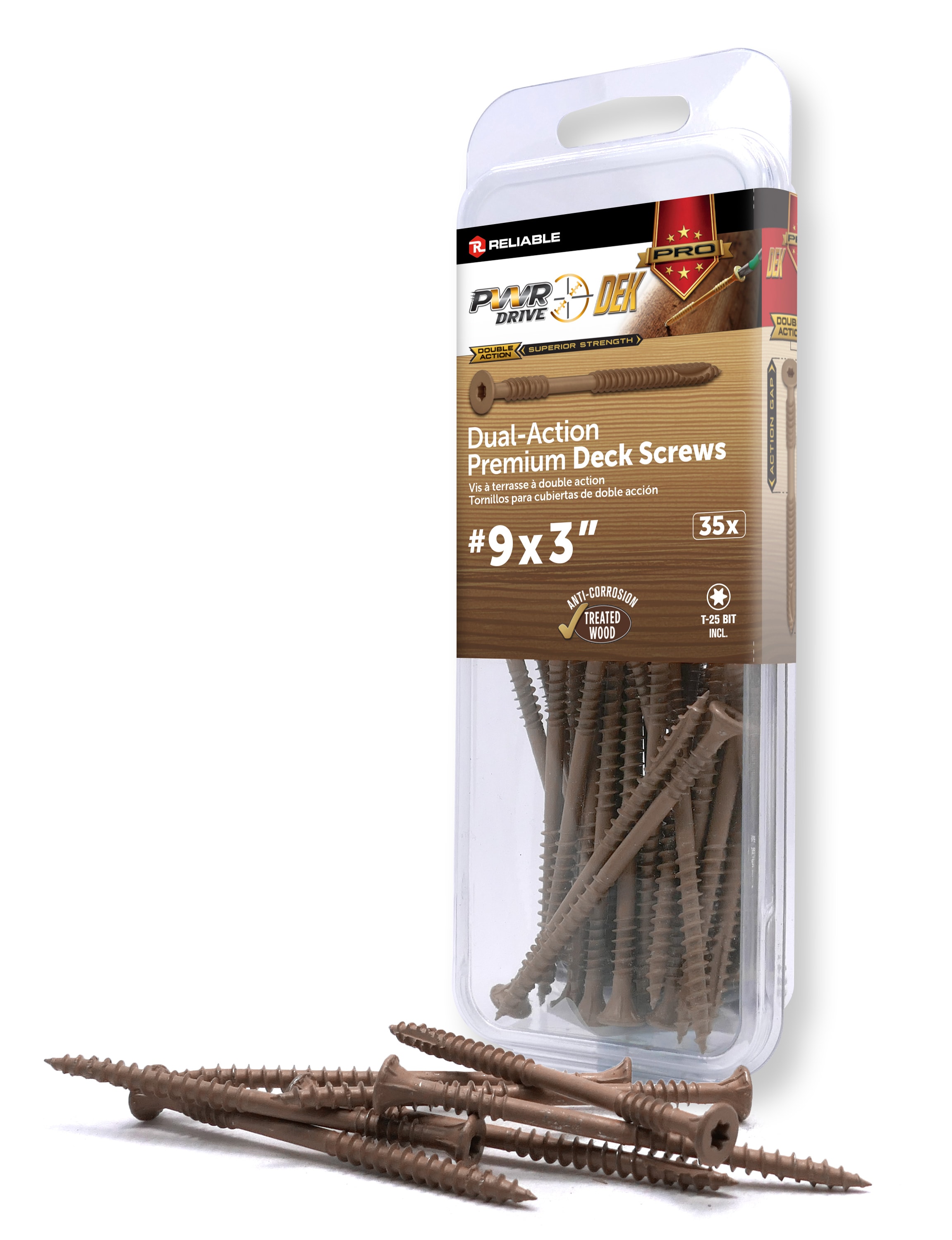 PWR DRIVE Reliable Deck Screws