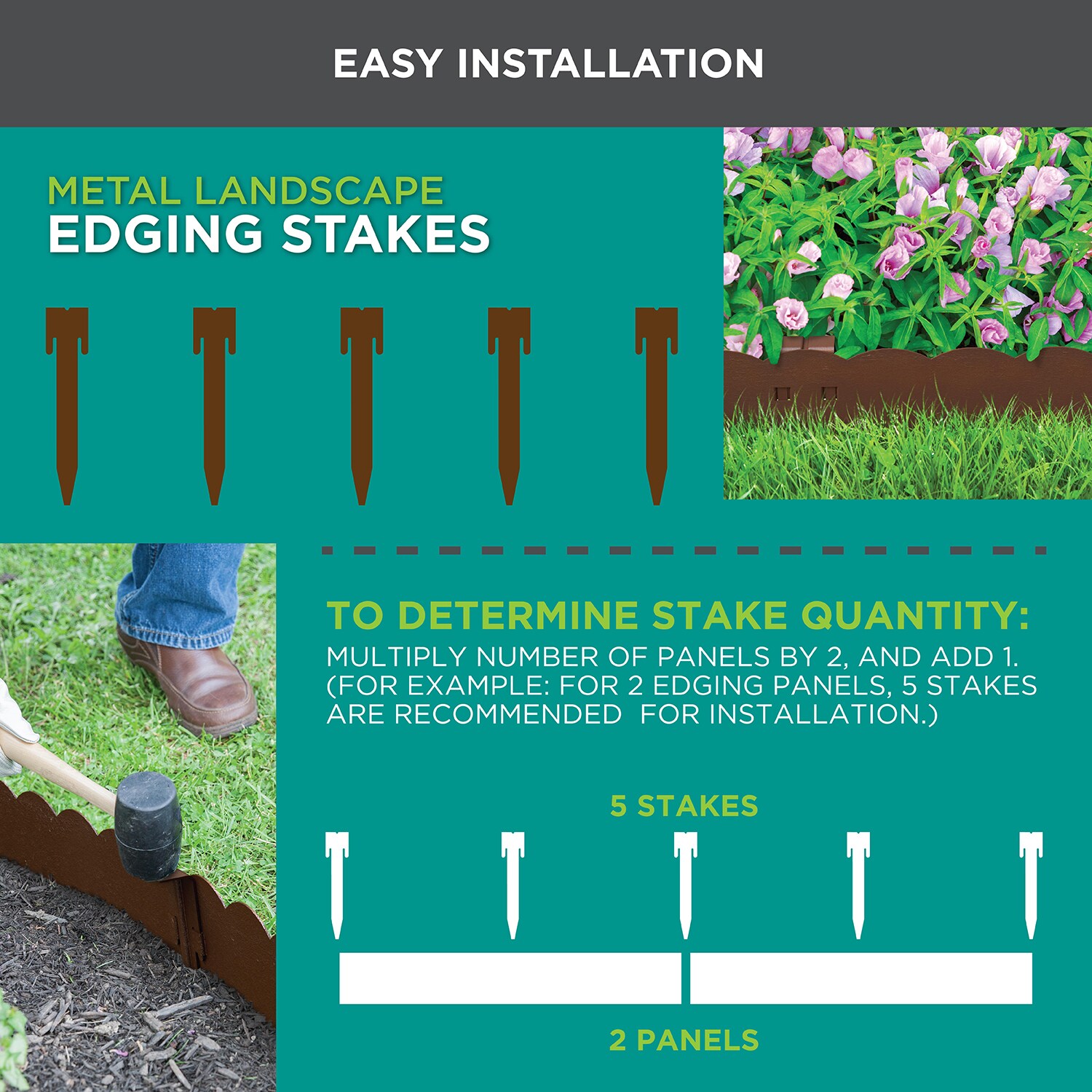 Garden Accents 83651 Edging-Stakes-Paver-Spikes - View #3
