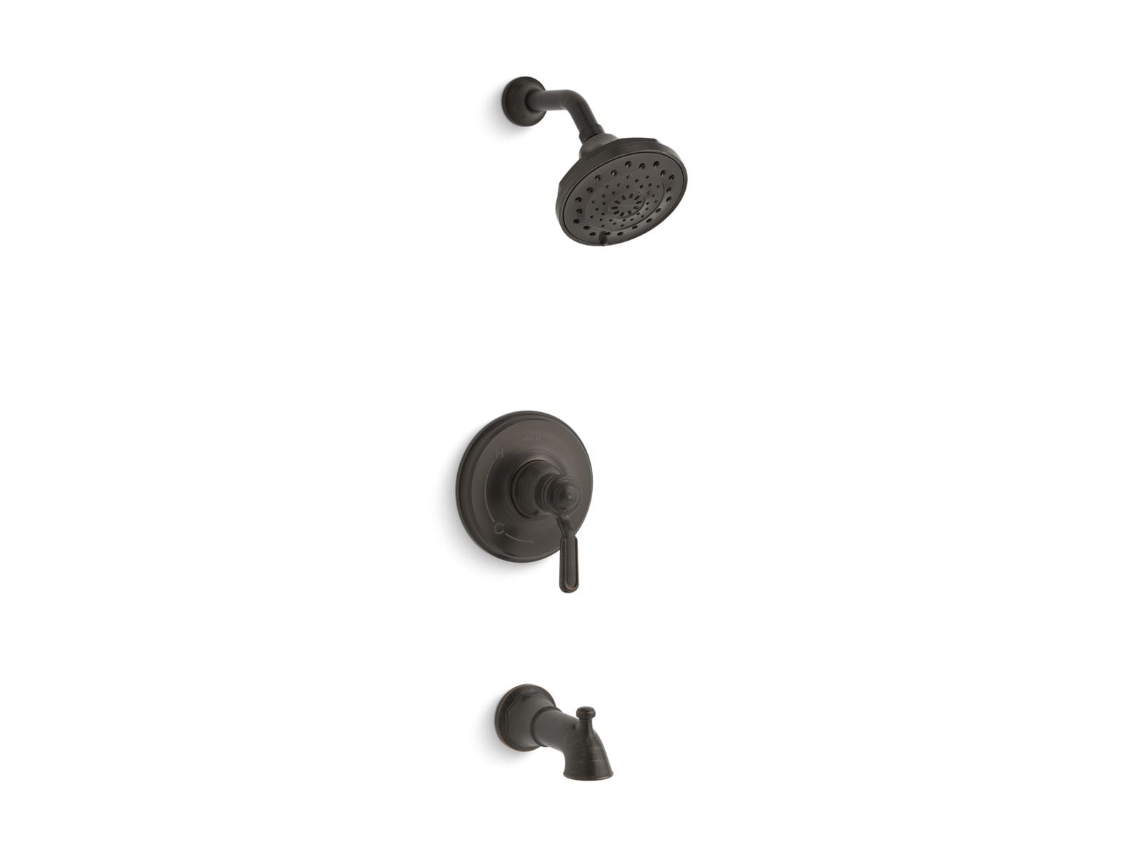 KOHLER R76258-4G-2BZ Worth Rite-Temp bath and shower trim with lever handle 1.75 gpm