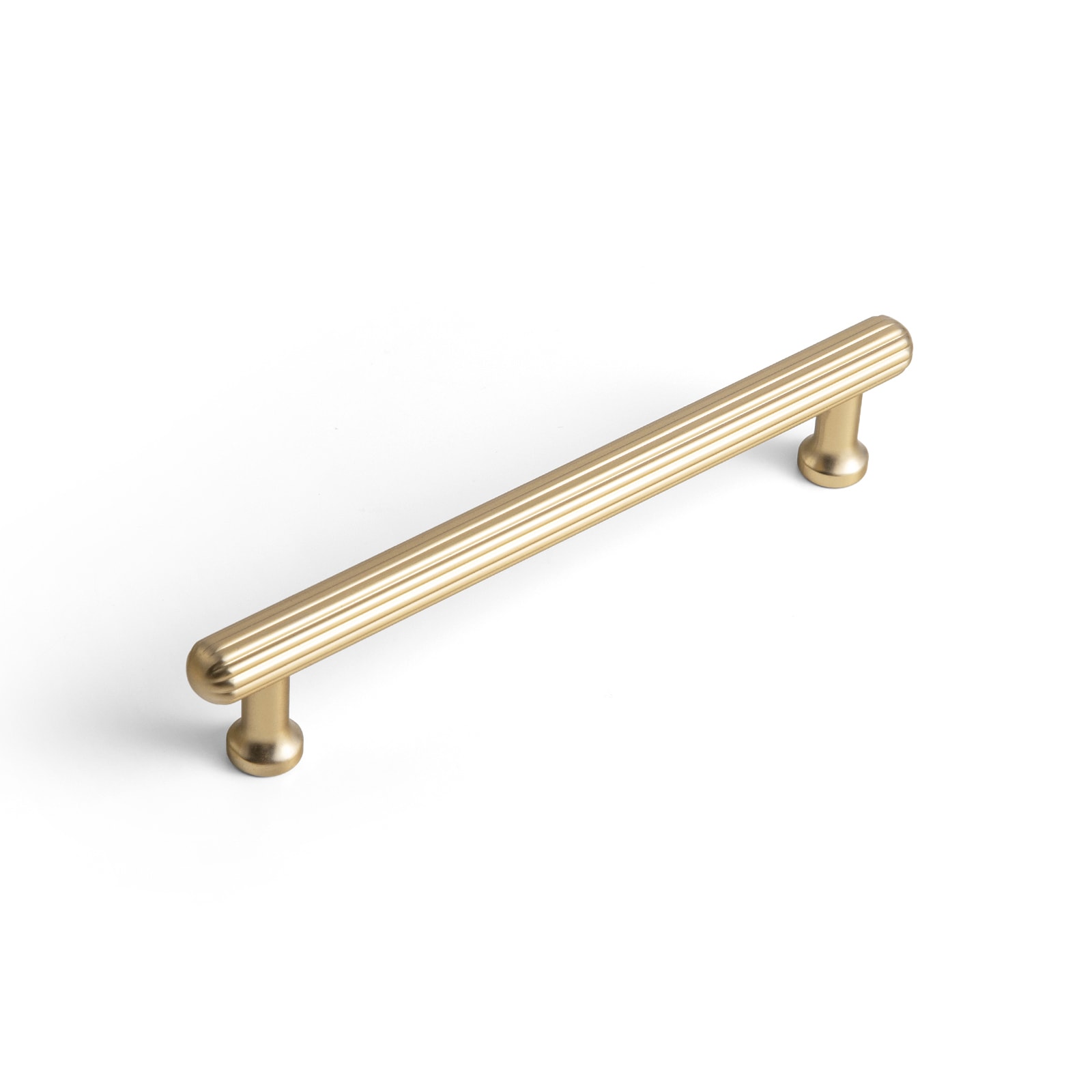 Miaokesen 5-1/16-in , 128mm Center to Center Champagne Bronze Cylindrical Bar Drawer Pull 6 -Pack