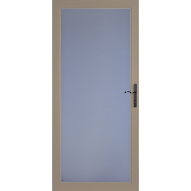 LARSON Secure Elegance Brown Full-View Aluminum Storm Door (Common: 36-in 81-in; Actual: 35.75-in x 79.75-in) LARSON Secure Elegance Brown Full-View Aluminum Storm Door (Common: 36-in 81-in; Actual: 35.75-in x 79.75-in)
