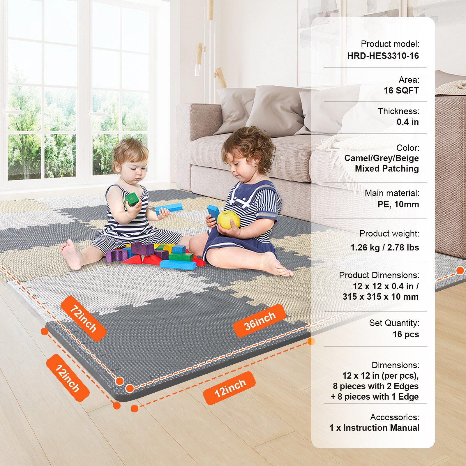 VEVOR YXPXDQXEVA169BFGCV0 Mats-Cat - View #8