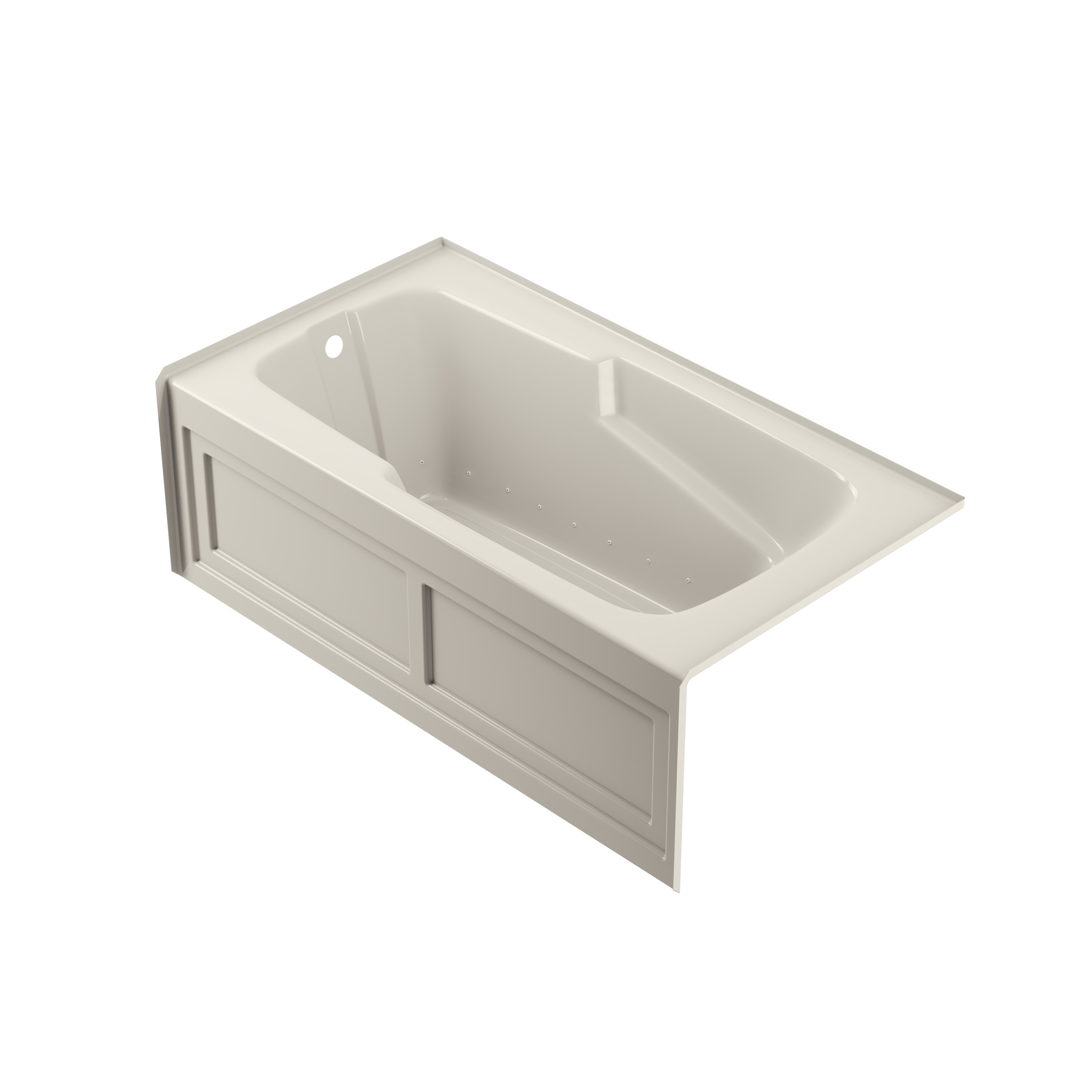 Jacuzzi LN80969 CETRA 32-in x 60-in Oyster Acrylic Rectangular Alcove Air bath ( Left Drain )