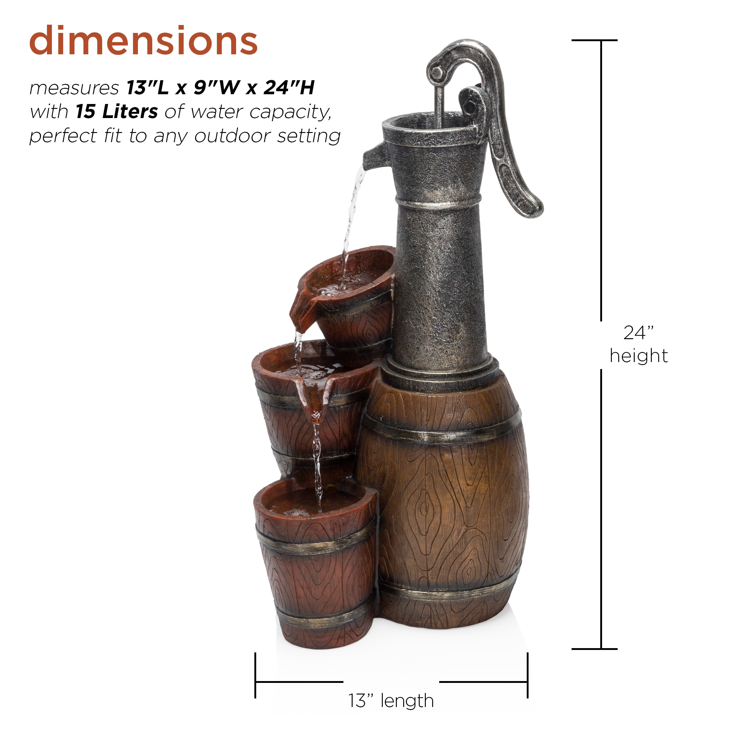 Alpine Corporation ZEN403S fountains - View #3