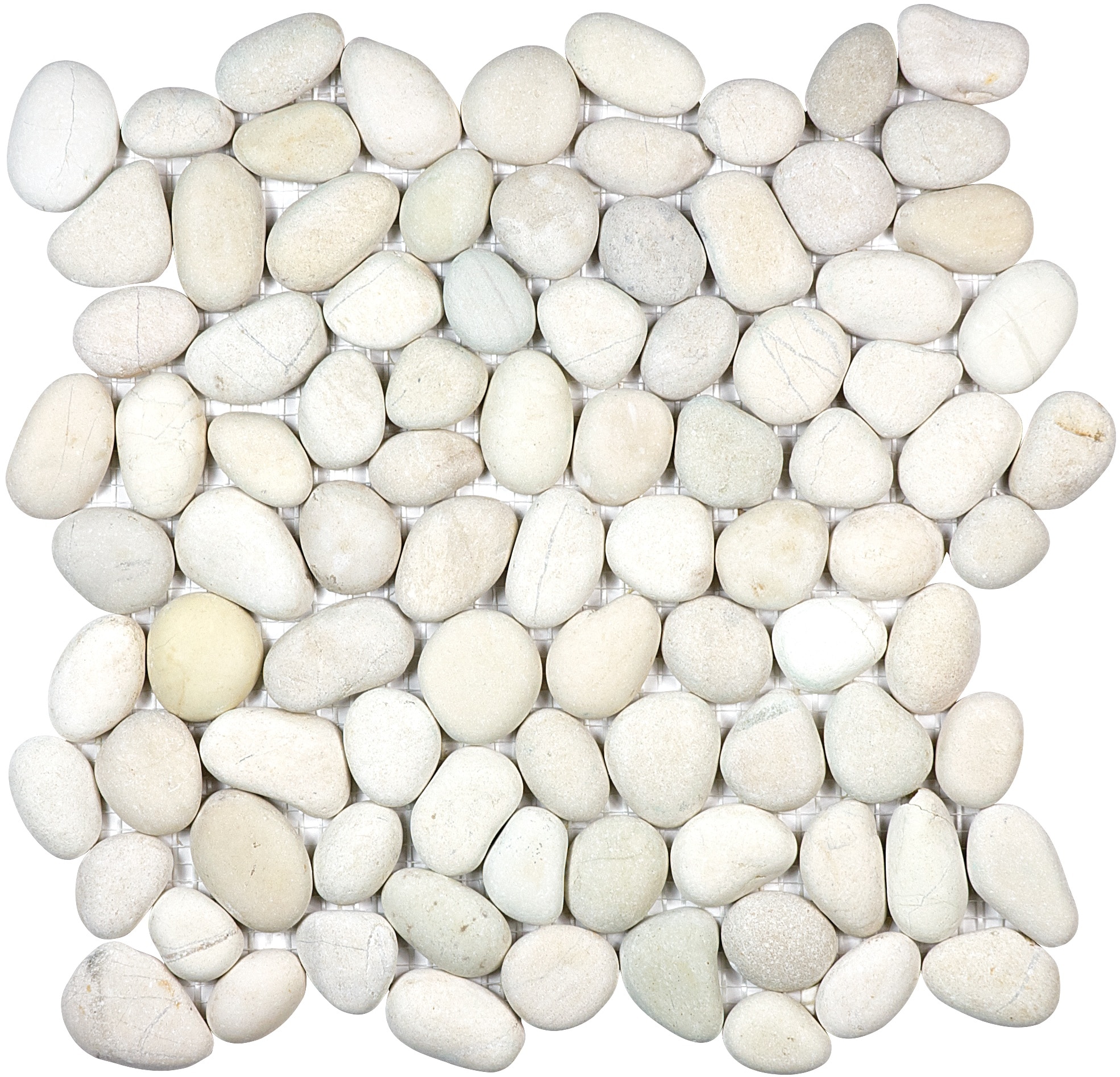 Anatolia Zen Harmony Warm Blend Natural Pebble 12-in x 12-in Matte Natural Stone Quartz Pebble Patterned Floor and Wall Tile (10-sq. ft/ Carton)