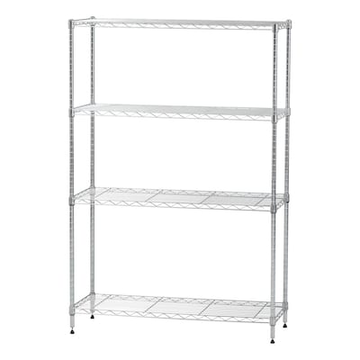 Wire Freestanding Shelving Units At, 5 Tier Wire Shelving Rack With Wheels 36 X 18 72