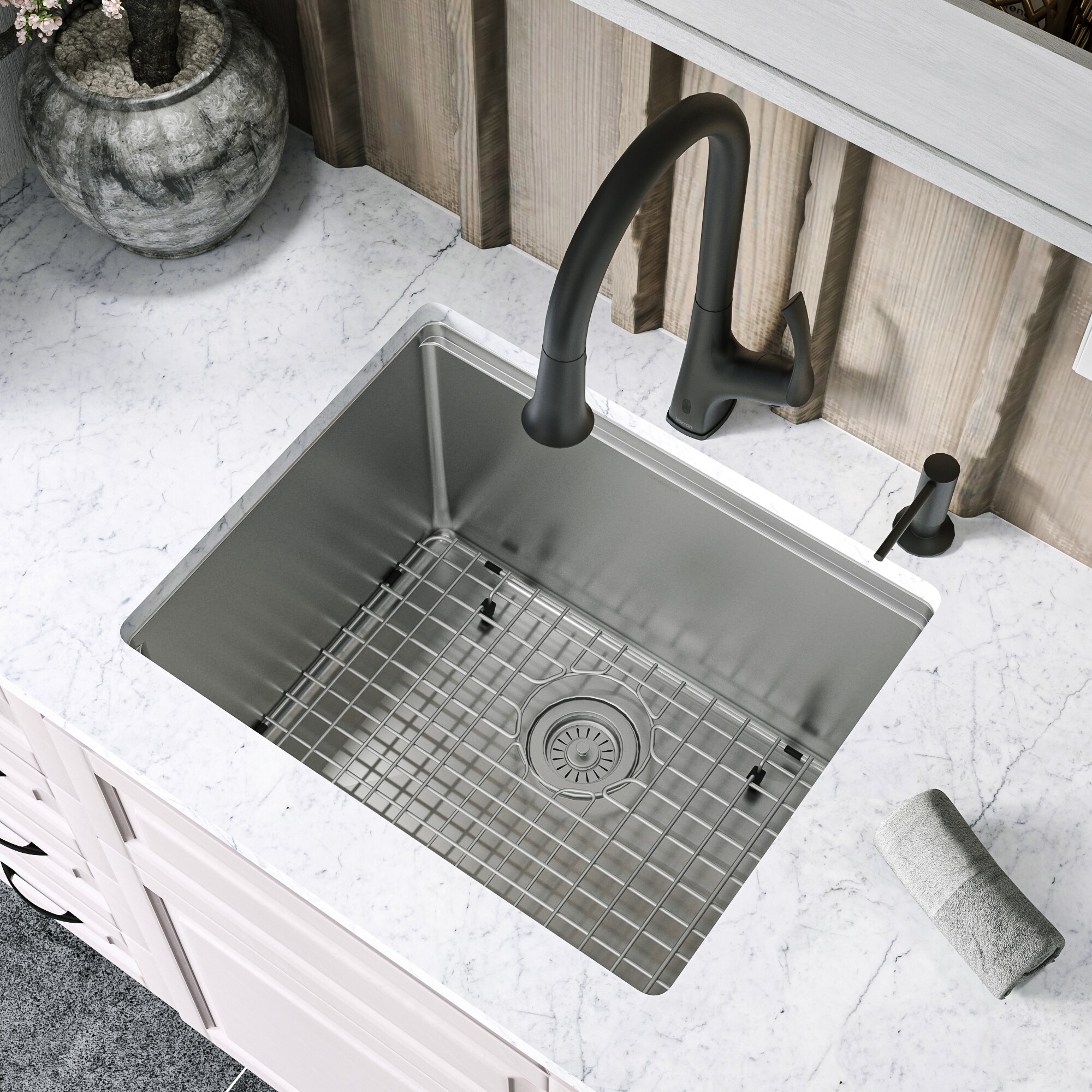 Karran WS-33-PK1 Kitchen-Sinks - View #4