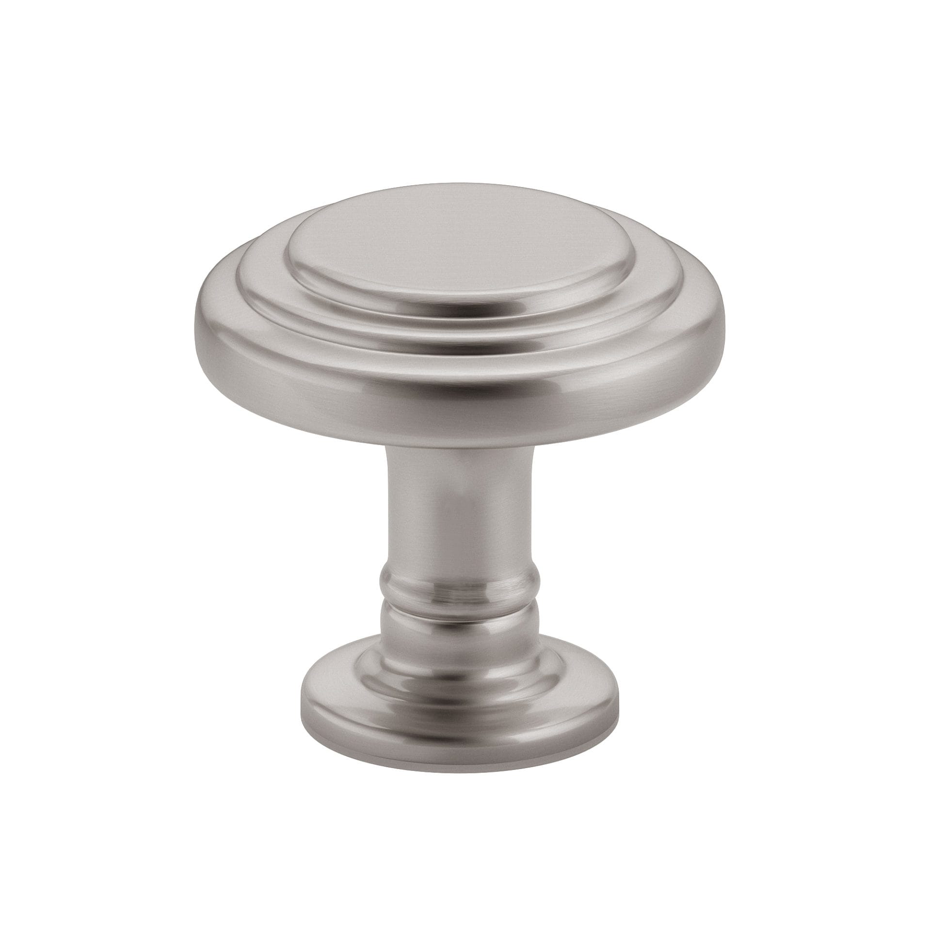 Richelieu BP881833195 Casoria 1-5/16-in Brushed Nickel Round Traditional Cabinet Knob