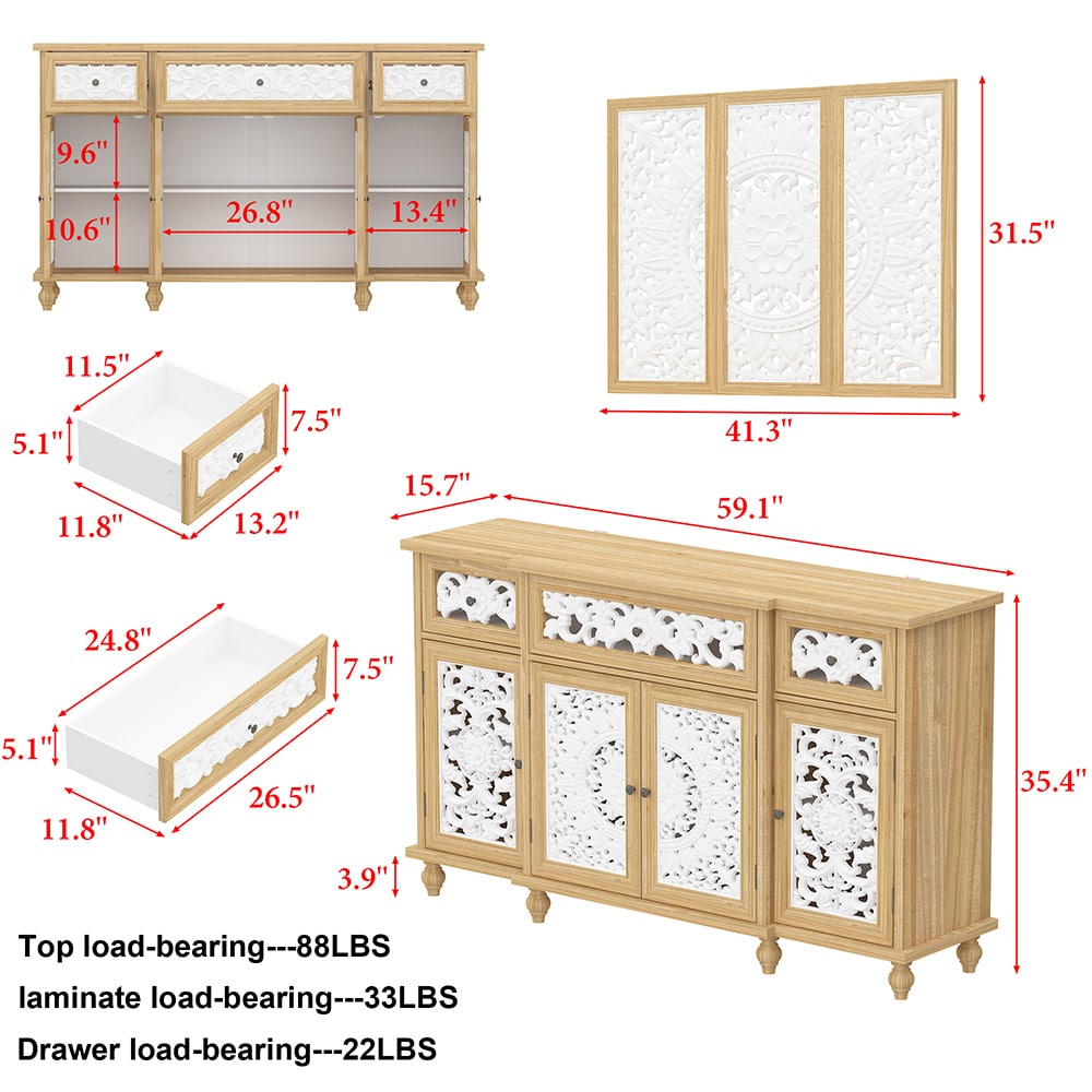 Homsee V-KF390120-01 Dining-Kitchen-Storarge - View #20