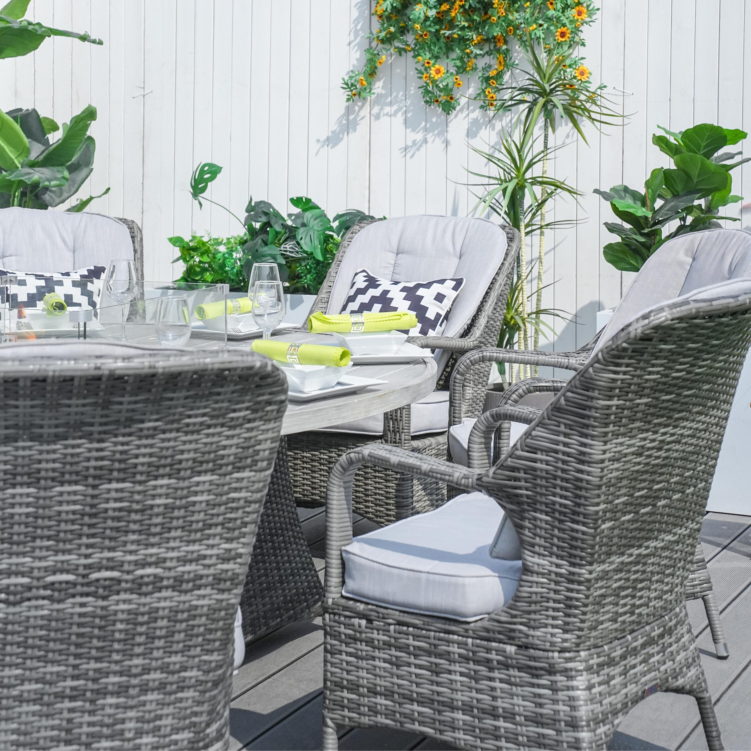 Direct Wicker DWG-1108A-GR Patio-Dining-Sets - View #11