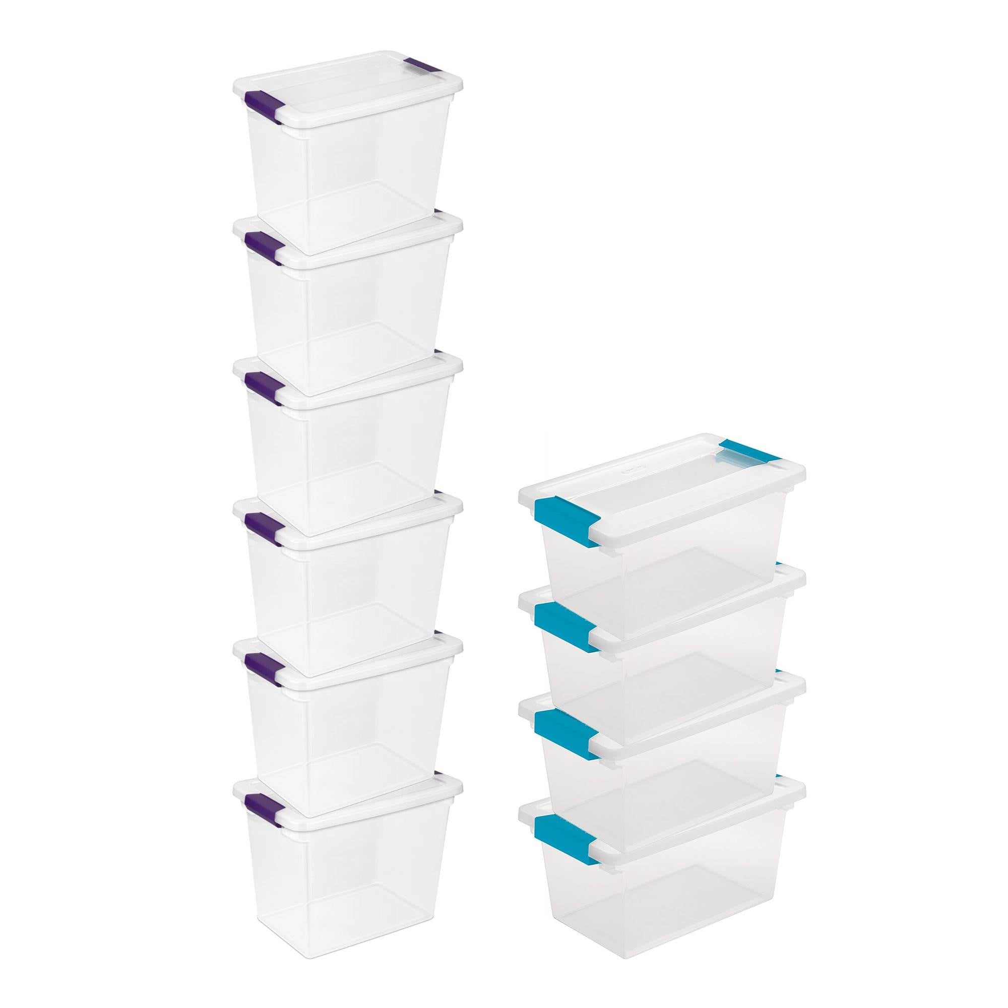 Sterilite 6-Qt. Stackable Storage Container with Latching Lid in
