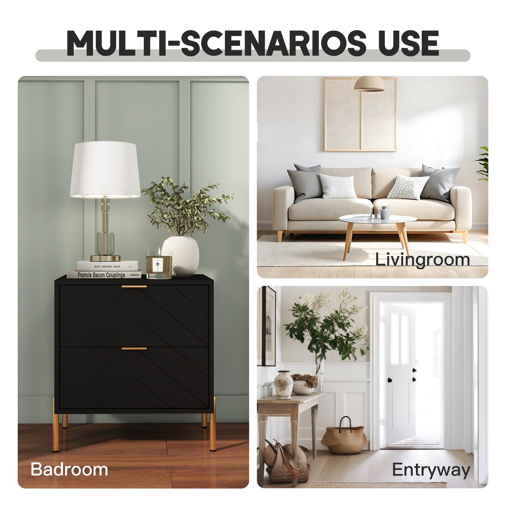 Clihome CL-JH052-013WH-N nightstands - View #11