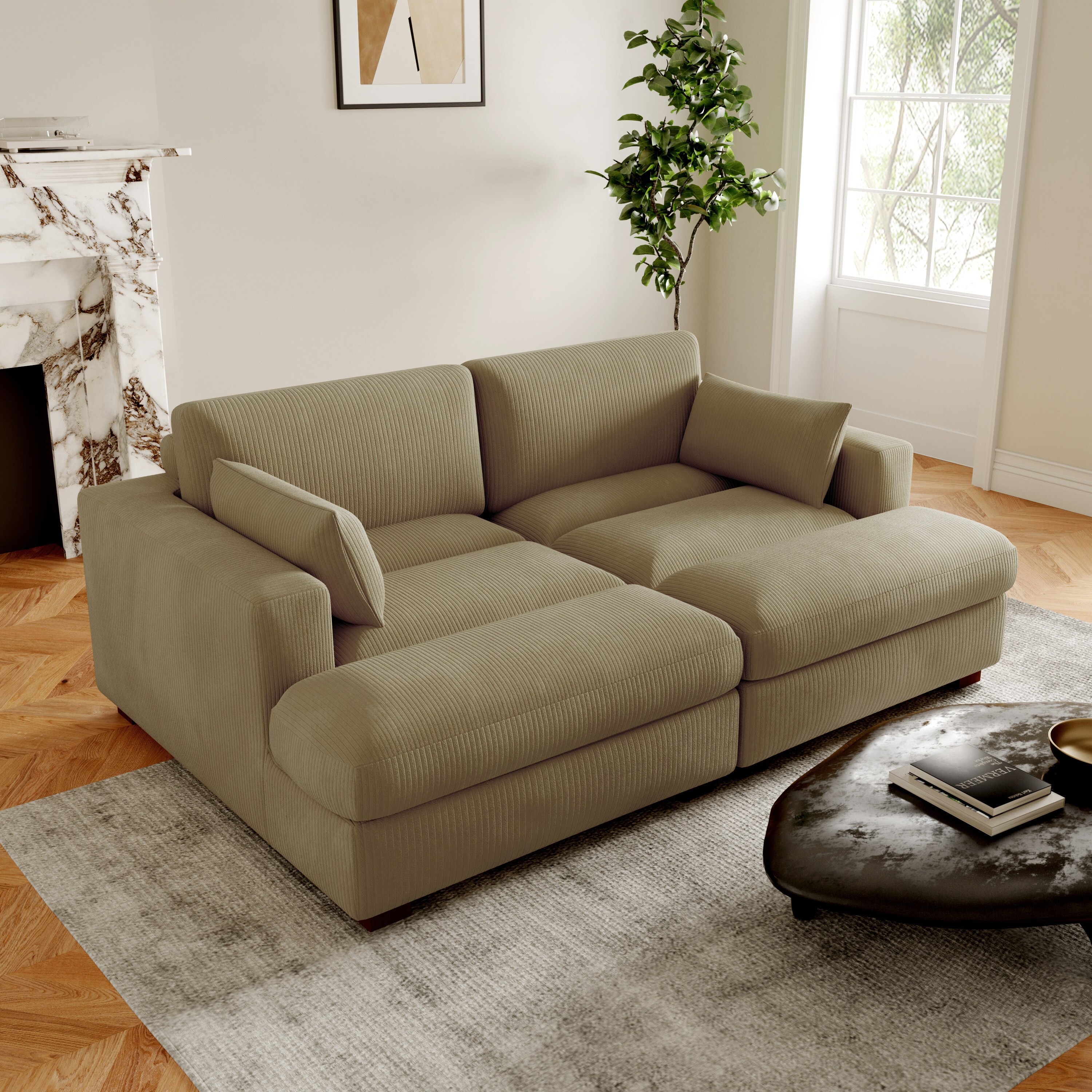 Dreamsidea LS-CS0002-CAMEL-LR Sofas-Loveseats - View #3