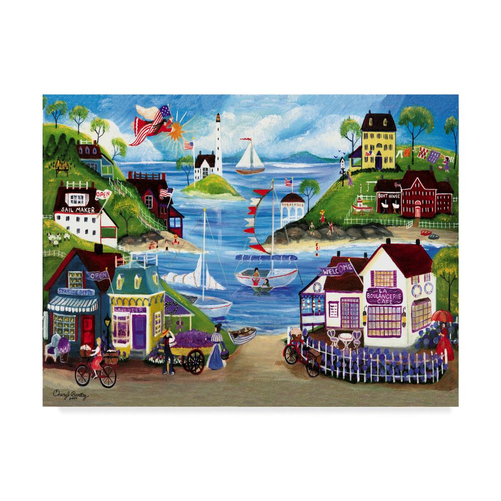 Trademark Fine Art ALI40914-C1419GG Framed 14-Inches H x 19-Inches W Landscape Canvas Print