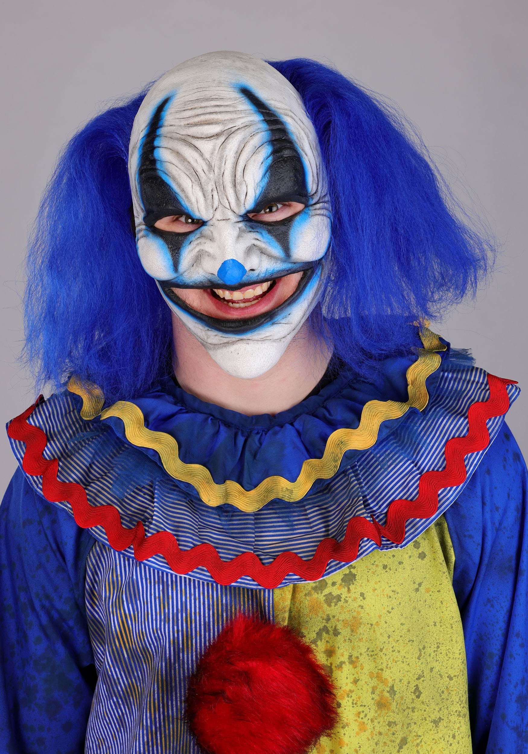 HalloweenCostumes FUN Costumes Adult Blue Carousel Clown Costume With 