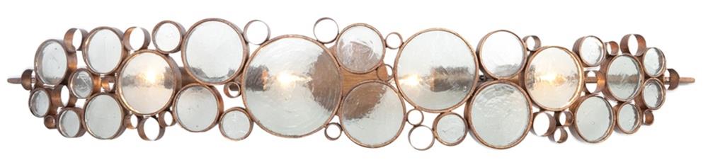 Varaluz 165B04HO Fascination 7-in 4 -Light Brown Transitional Vanity light