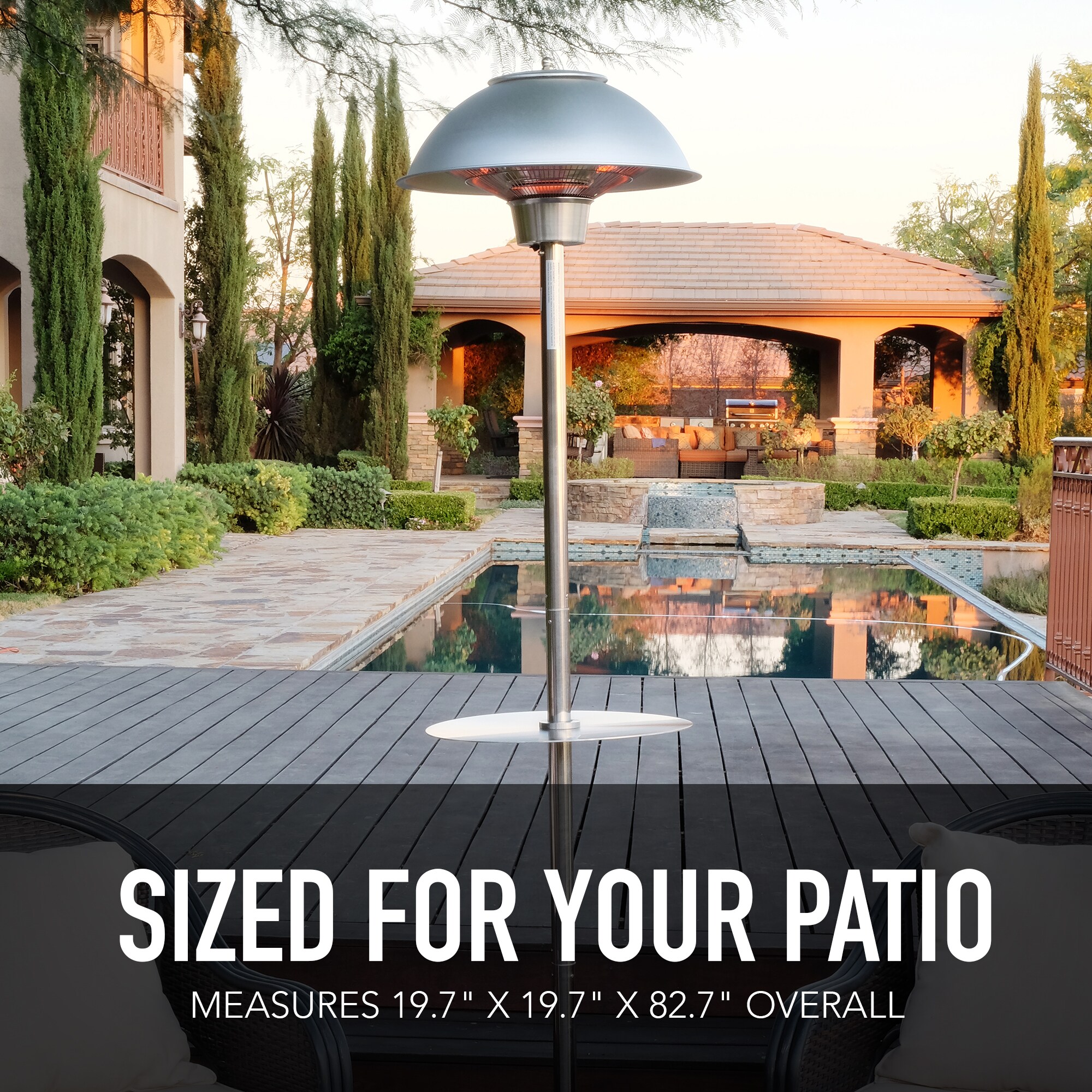 Permasteel PH-90202-SS Outdoor-Electric-Patio-Heaters - View #6
