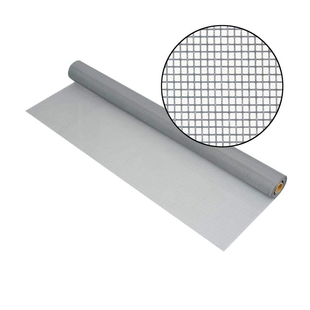 Phifer 3003318 Pool and Patio 3-ft x 100-ft Silver Gray Fiberglass Screen mesh
