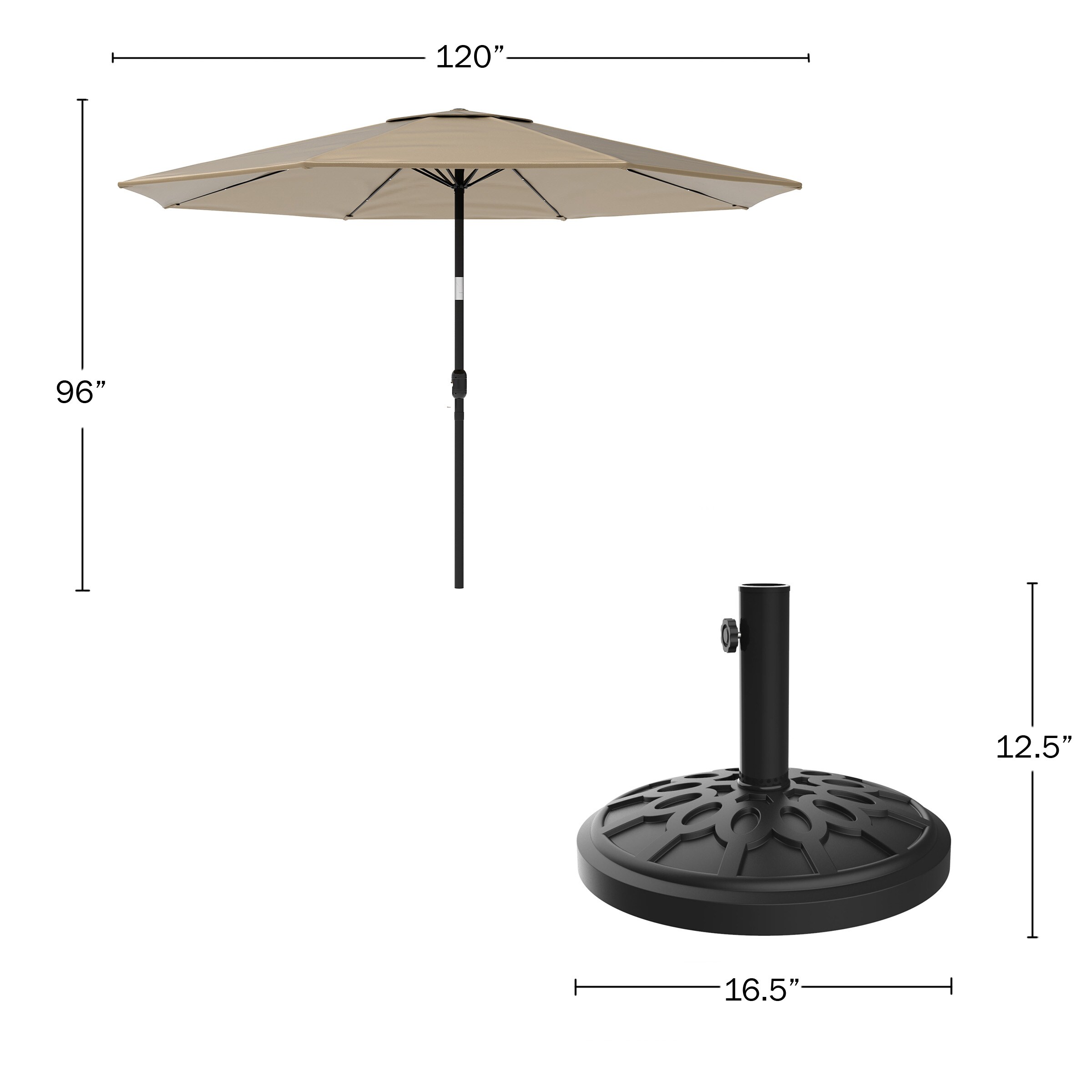 Pure Garden 50-LG1175B Umbrellas-2 - View #3