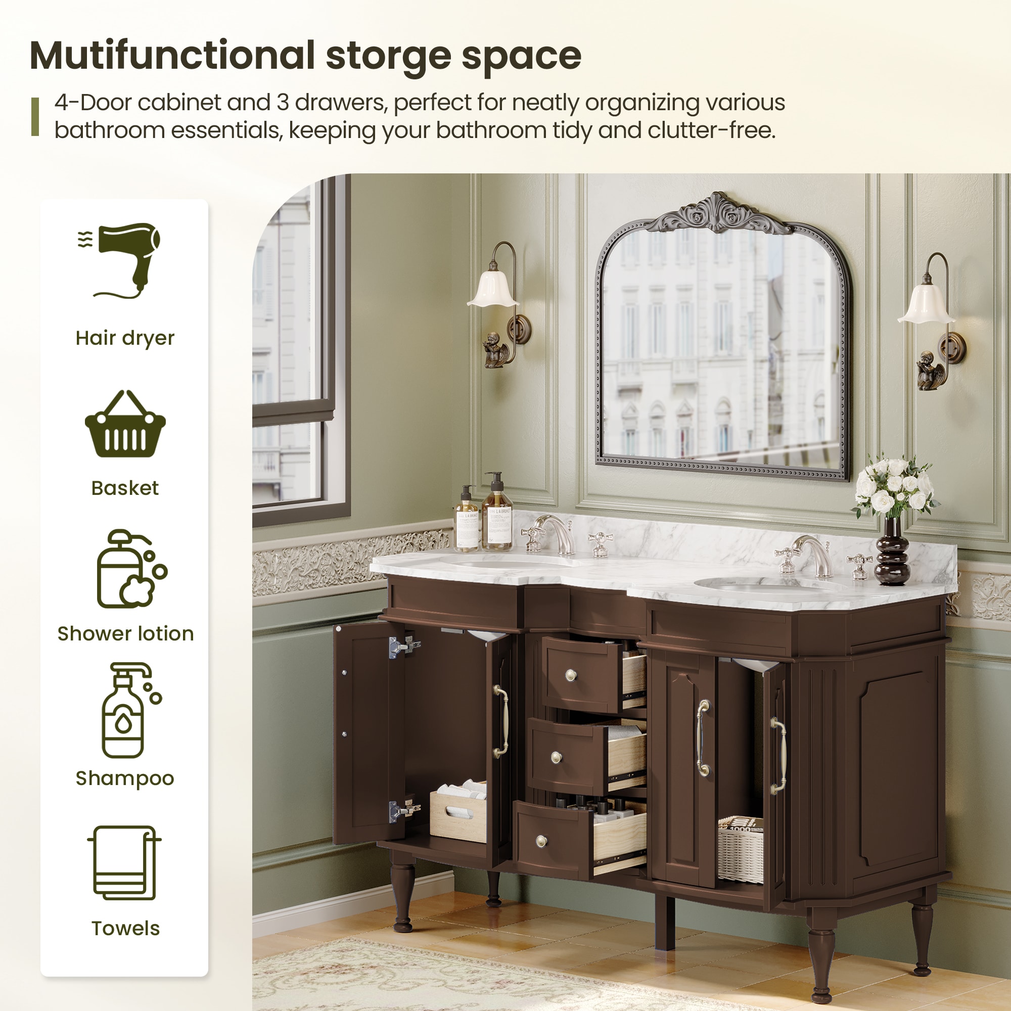 VOUA SAF-DSRCJ-GY Bath-Vanity-Combo - View #6