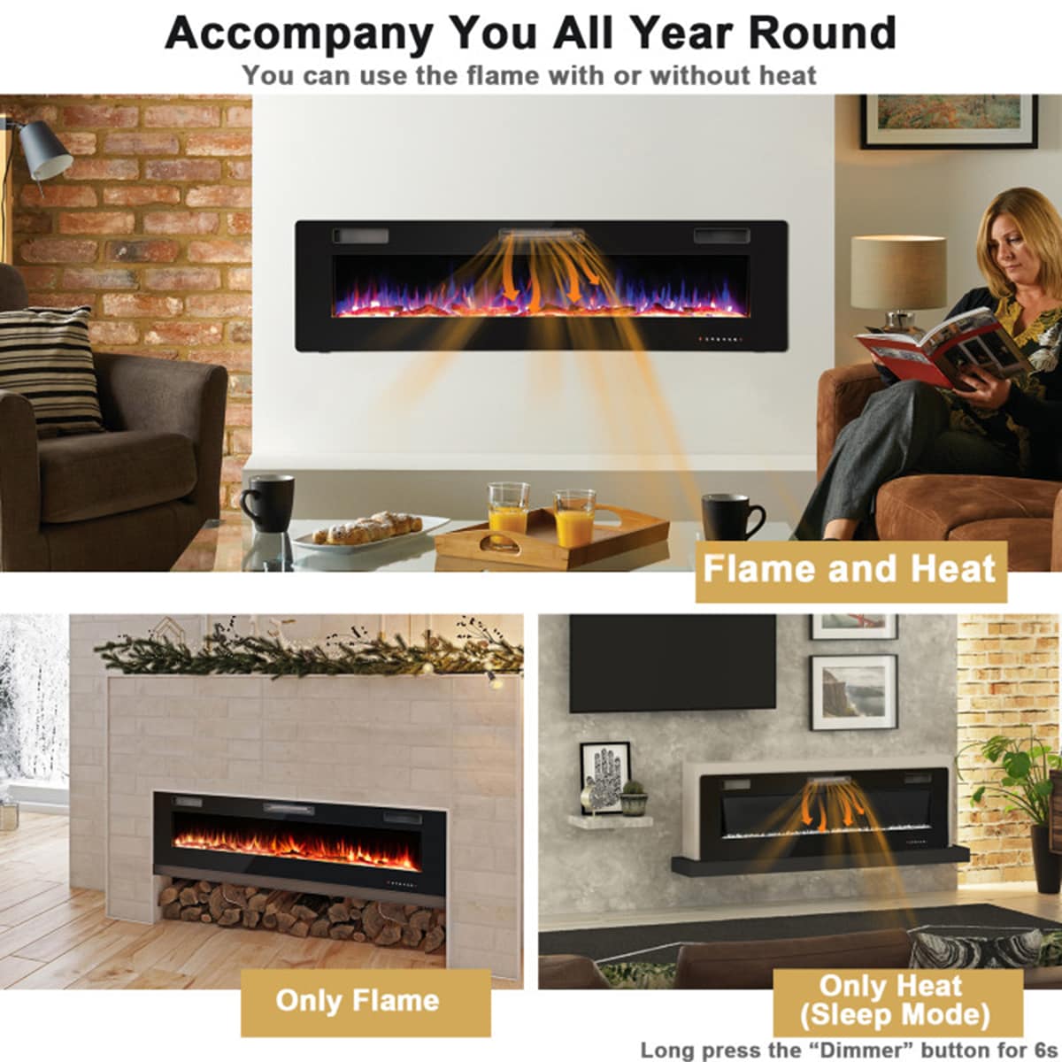 Clihome CL--10167 Electric-Fireplaces - View #7