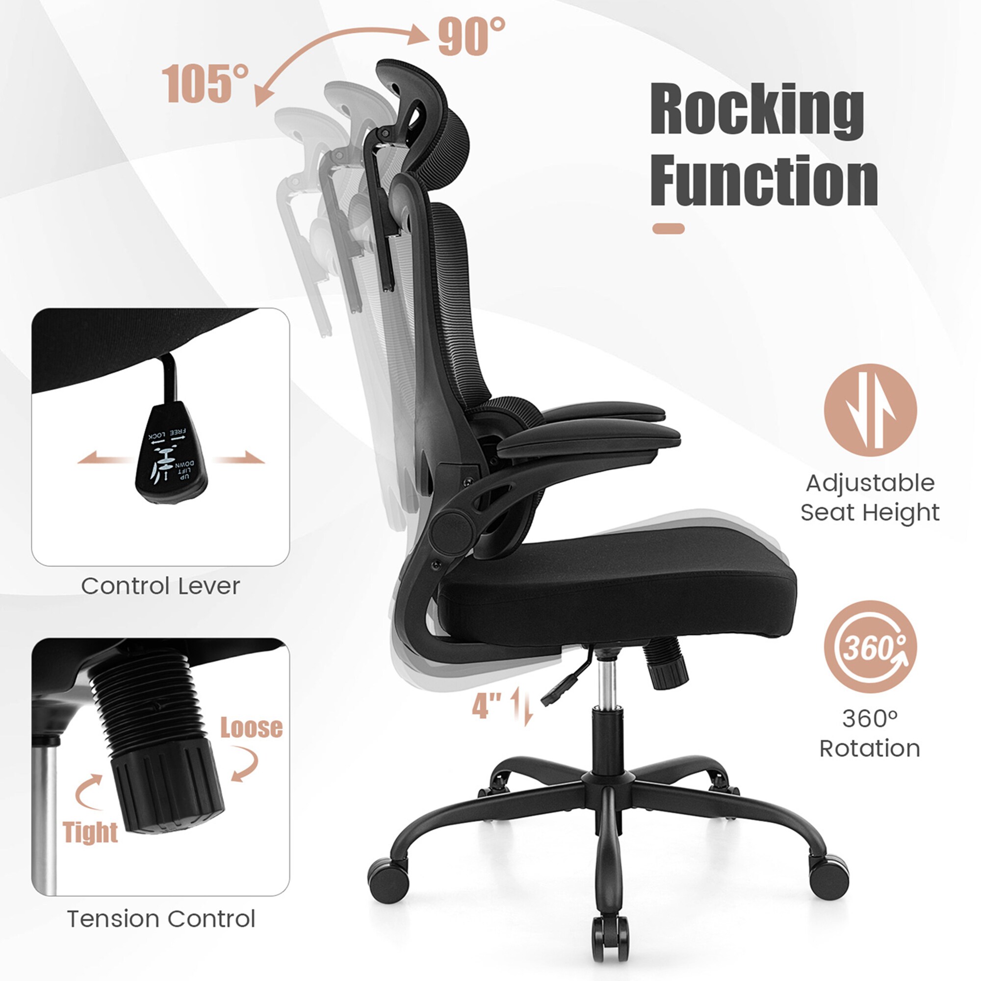 Costway HCST01502 Office-Chairs - View #8
