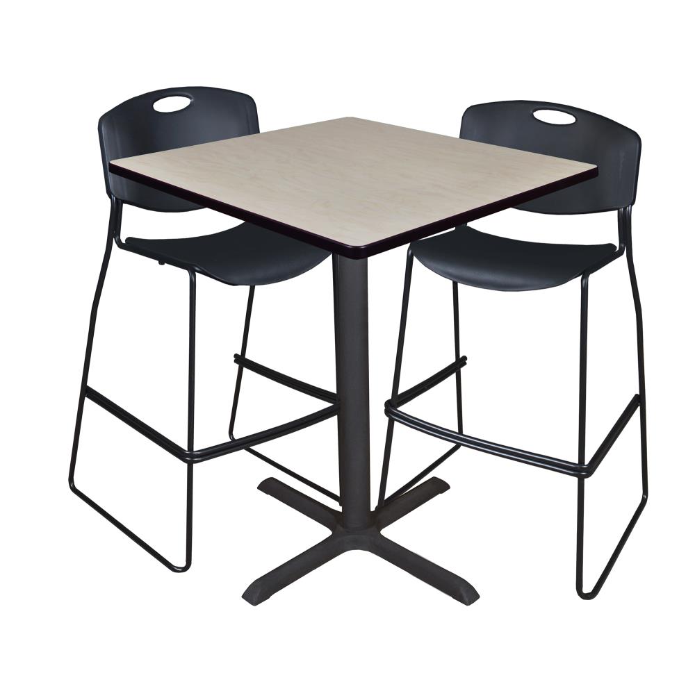 Regency TCB3636PL4495BK Breakroom Off-white 4-Person Training Table (36-in W x 42-in H)