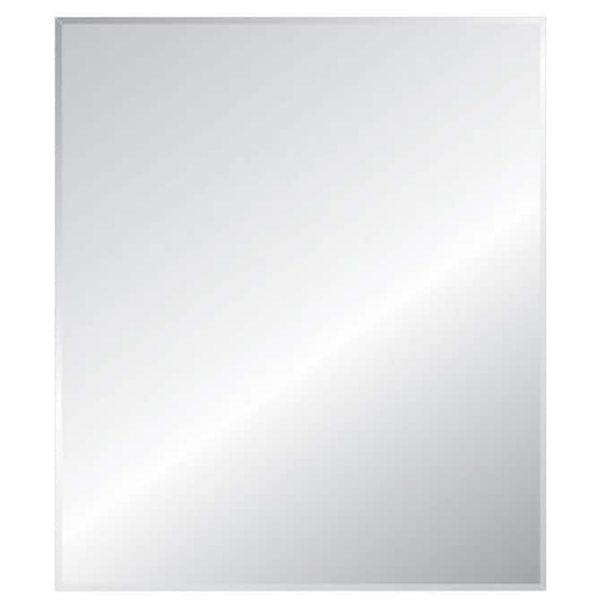 Style Selections 24x36 1 8in Bev Mirror, Long Frameless Mirror