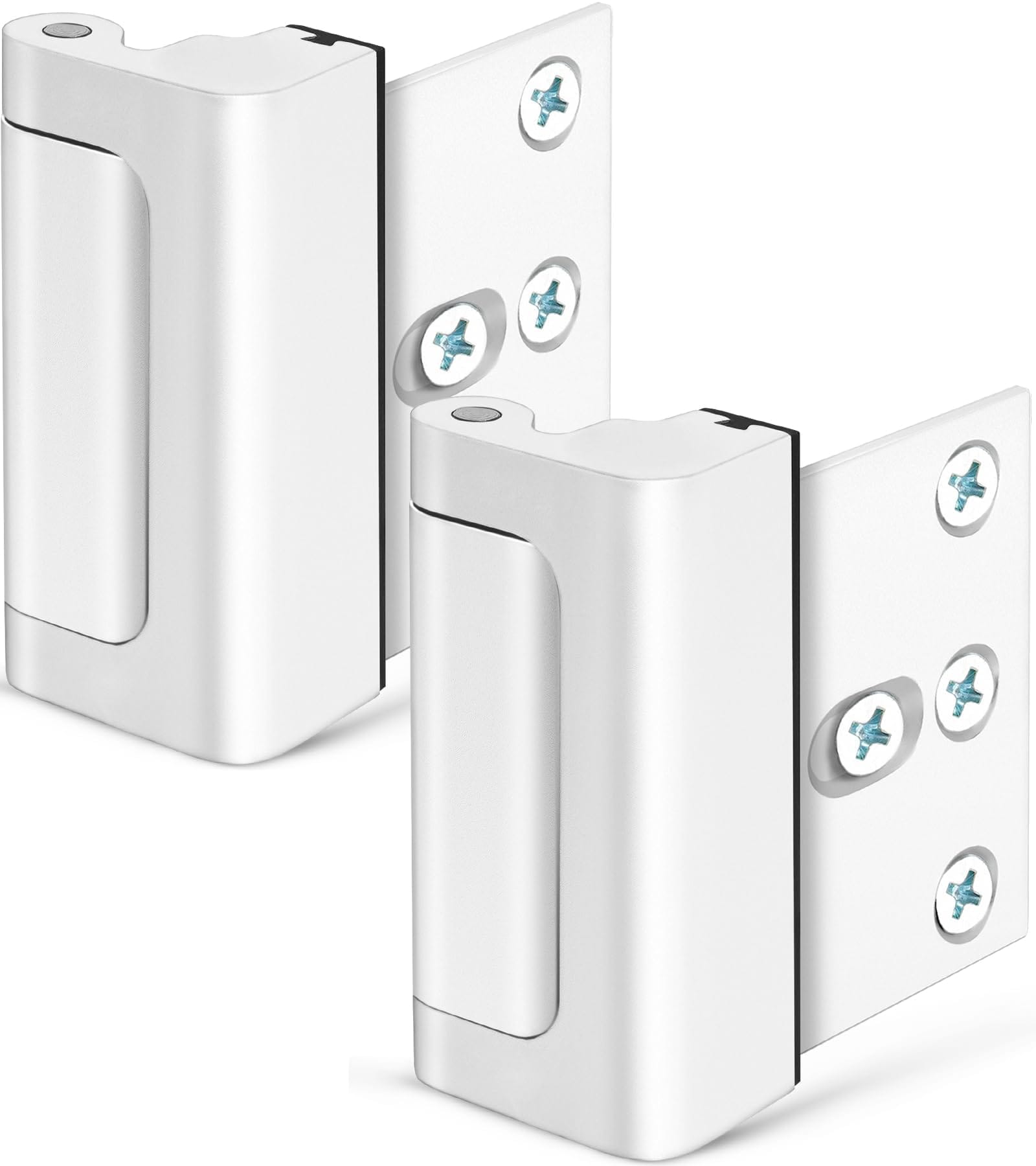 Vrbgify  Home Security Door Lock Reinforcement Lock with Metal Construction and Multiple Screws for Child Safety and Door Protection