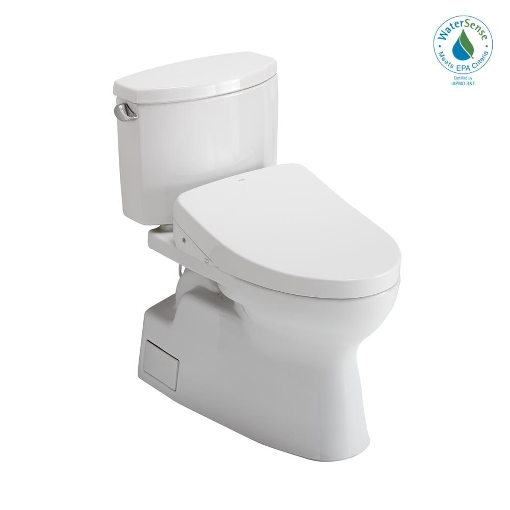 TOTO Vespin II Cotton White Elongated Chair Height Toilet Bowl 12 